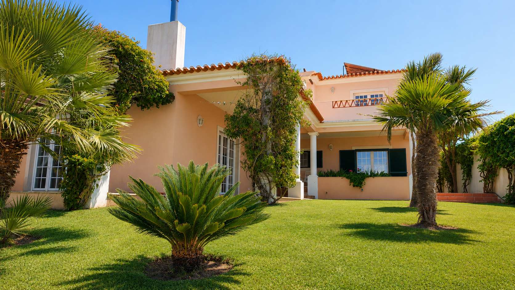 Luxury Coastal Villa with Heated Pool, Tennis Court & Ocean Views near