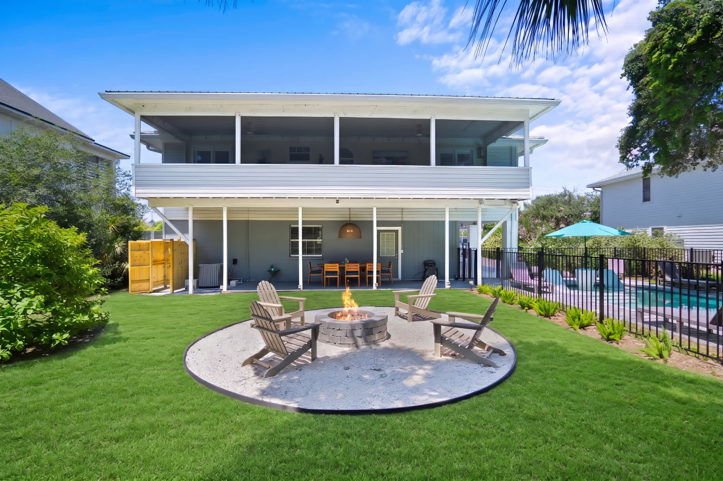 Heated Pool, Waterfall, Fire Pit, By the Beach