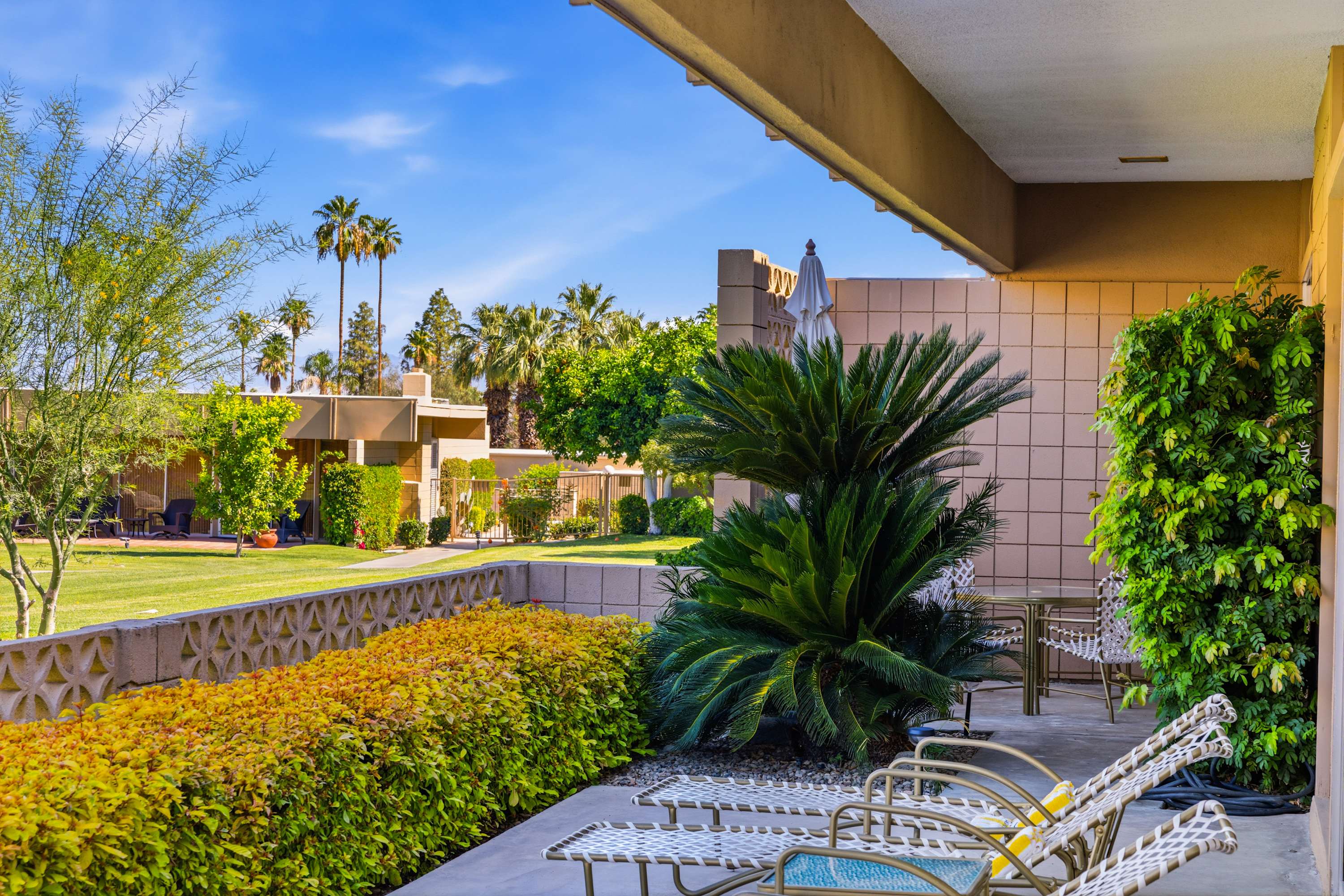 Patio | Sandpiper Empress in Palm Desert, California by Luxus Vacation Properties