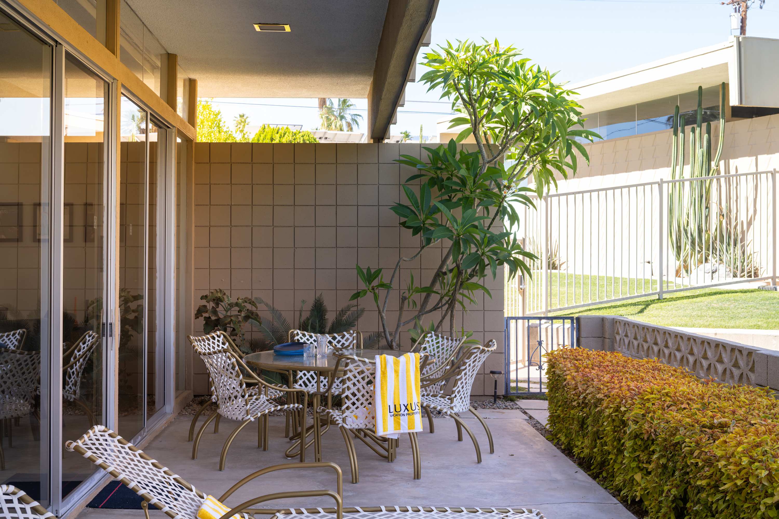 Patio | Sandpiper Empress in Palm Desert, California by Luxus Vacation Properties