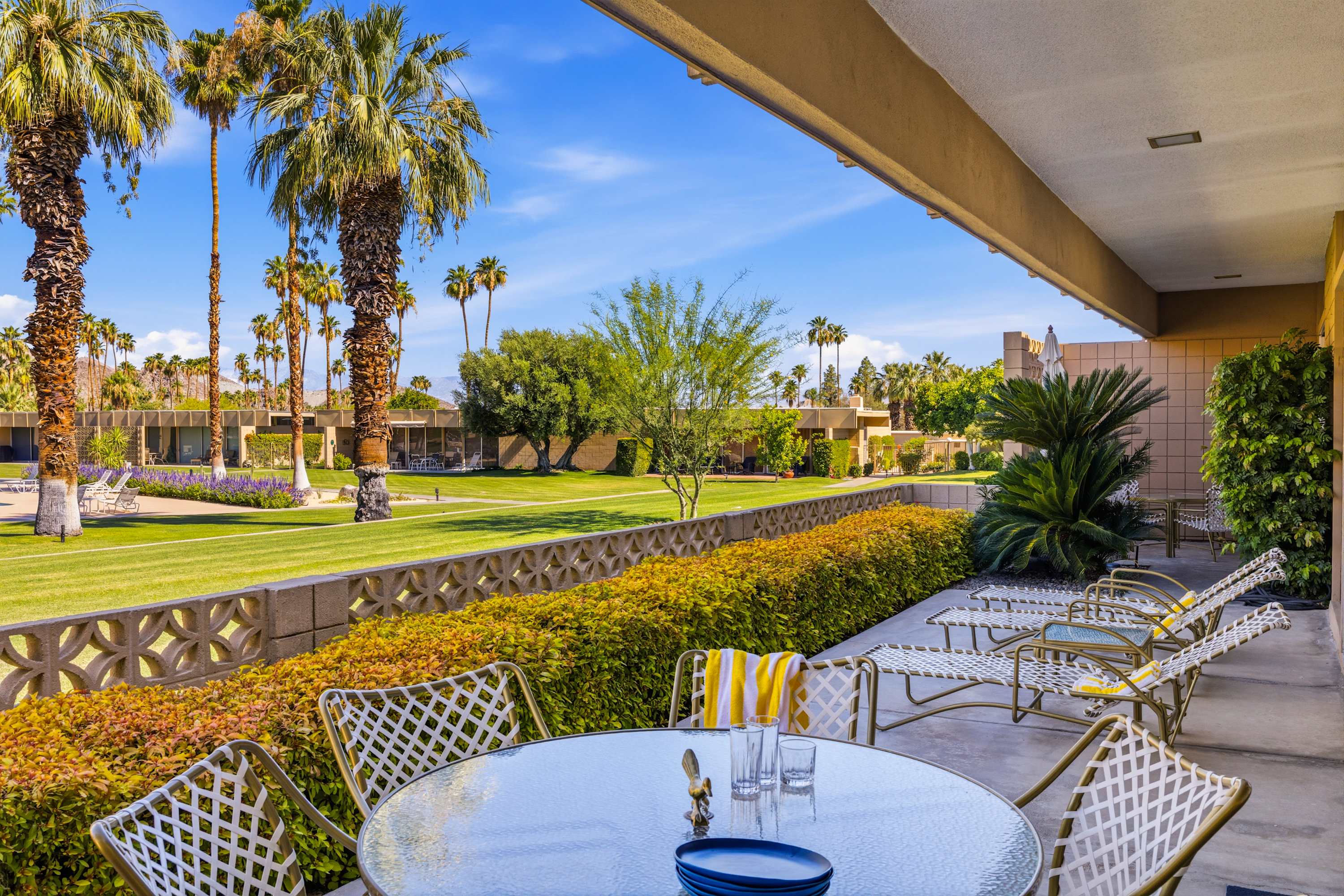 Patio | Sandpiper Empress in Palm Desert, California by Luxus Vacation Properties