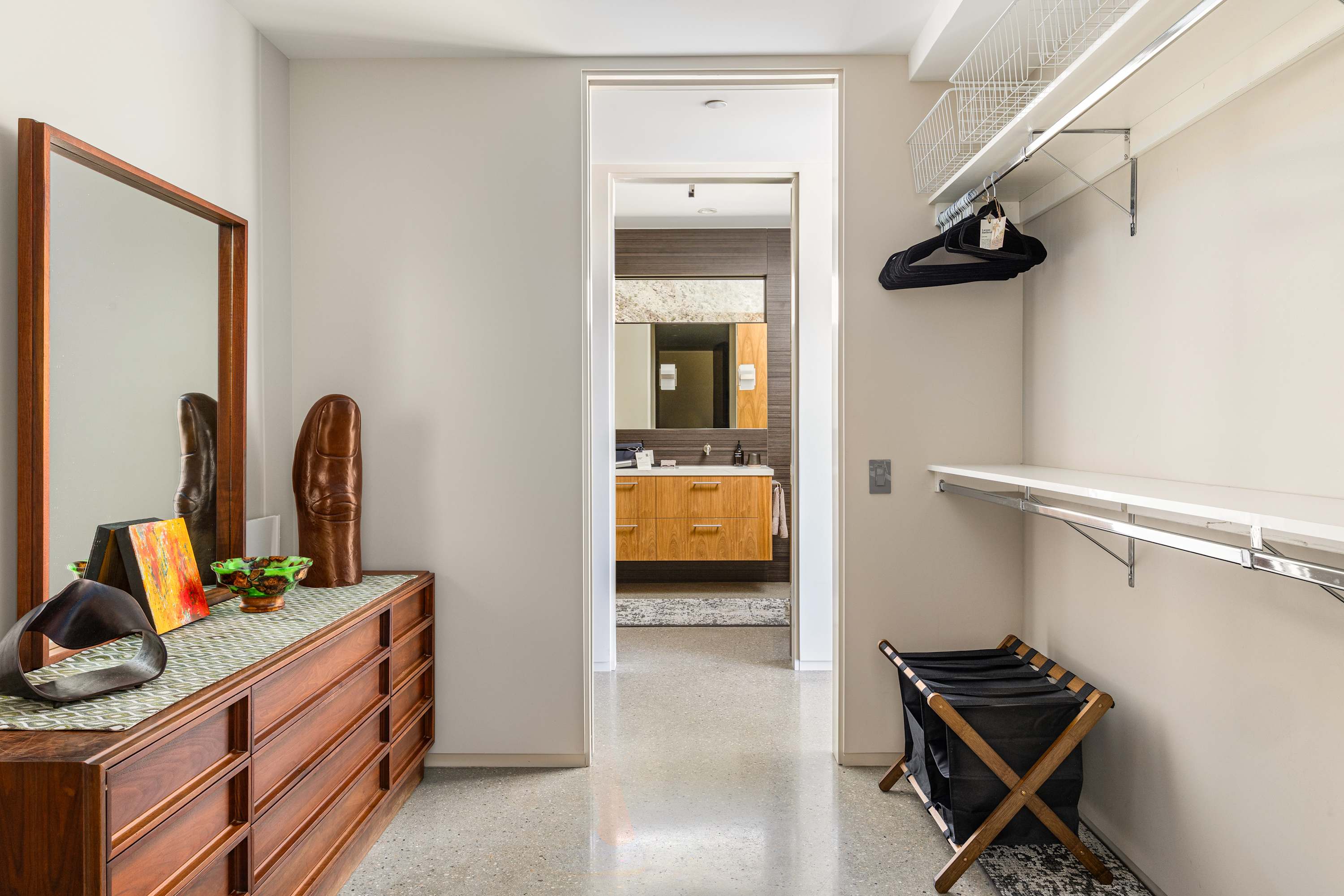 Primary Closet | VISTA in Palm Desert, California by Luxus Vacation Properties