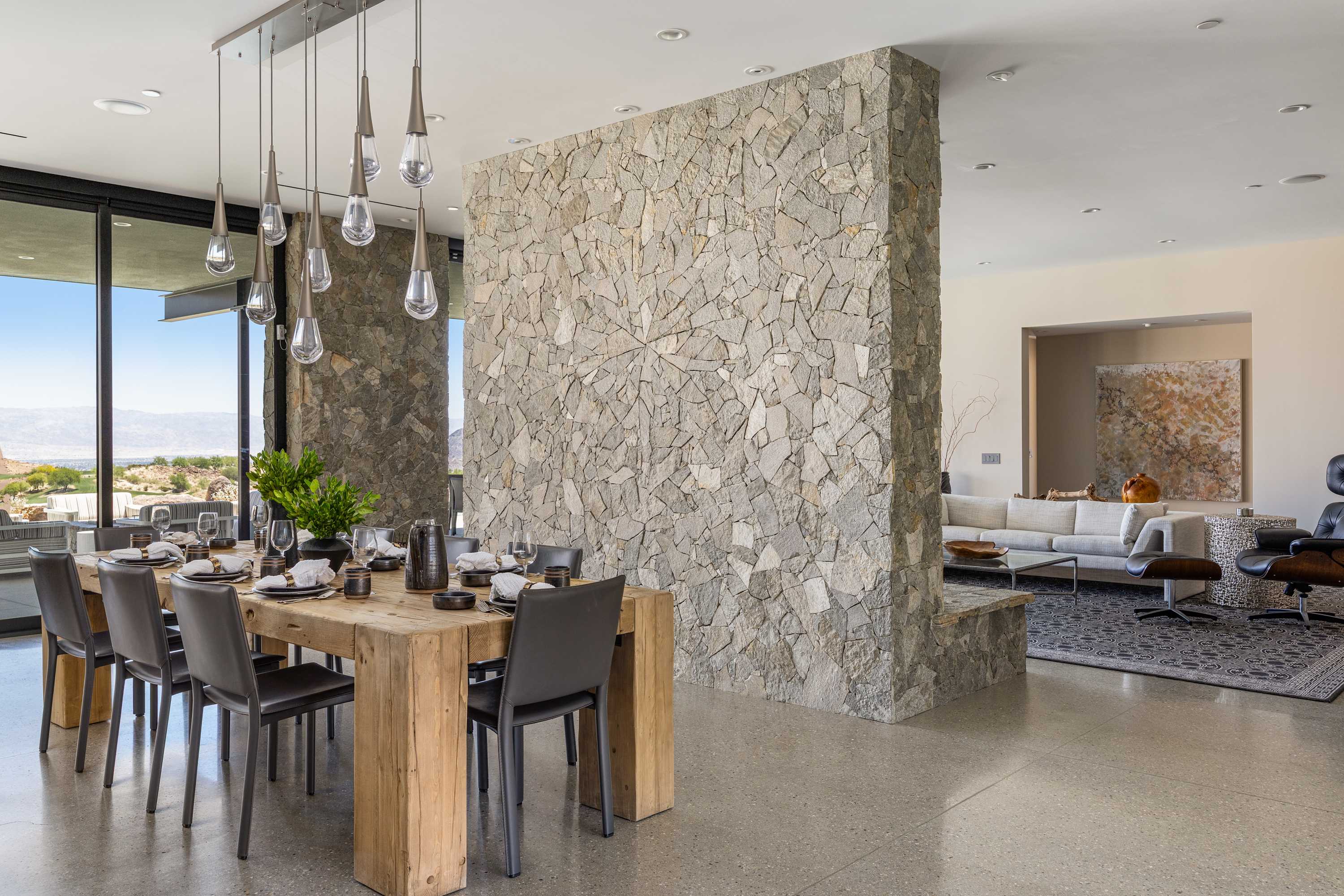 Dining/Living Rooms | VISTA in Palm Desert, California by Luxus Vacation Properties