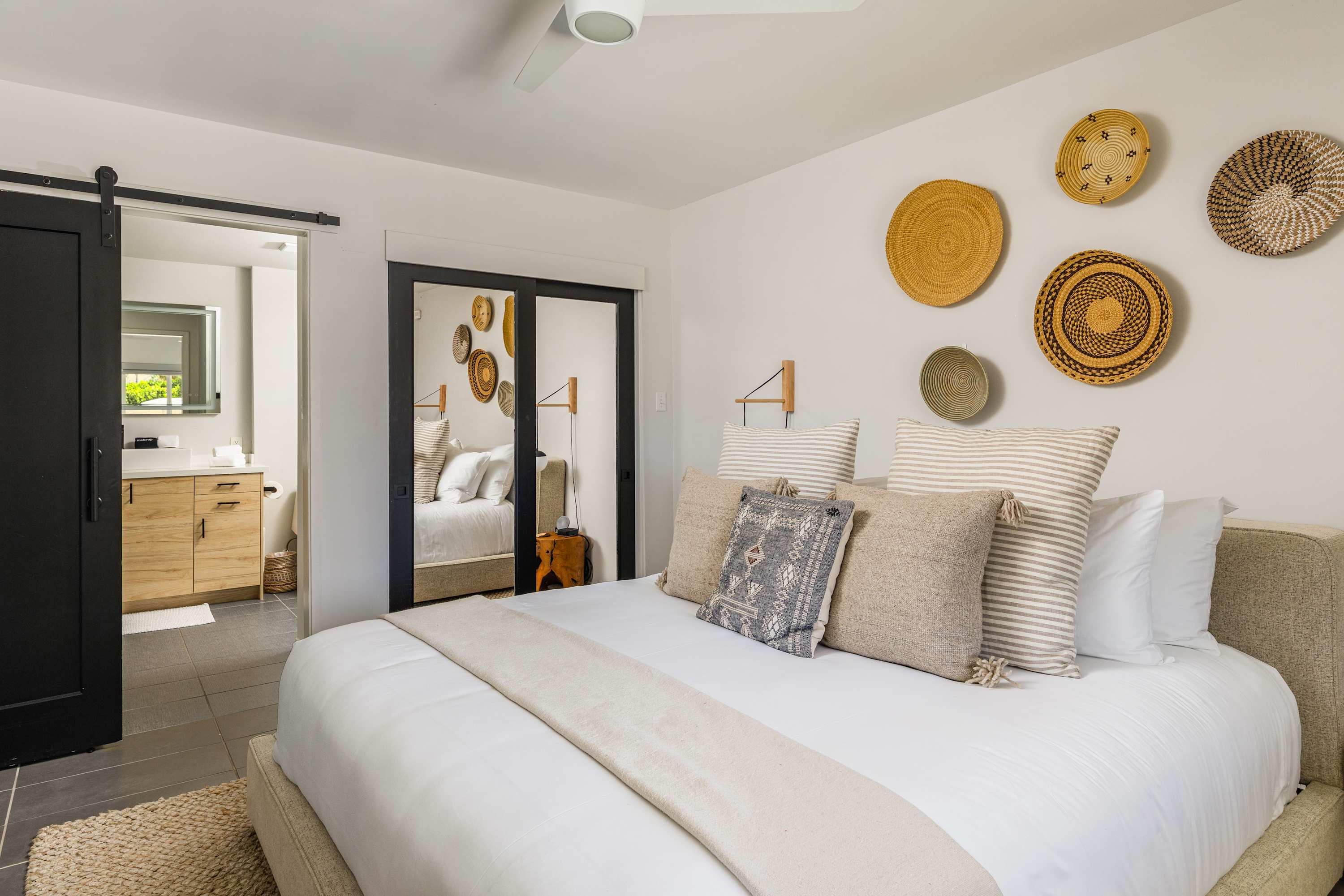 Primary Bedroom | Desert Charmer in Palm Springs, California by Luxus Vacation Properties