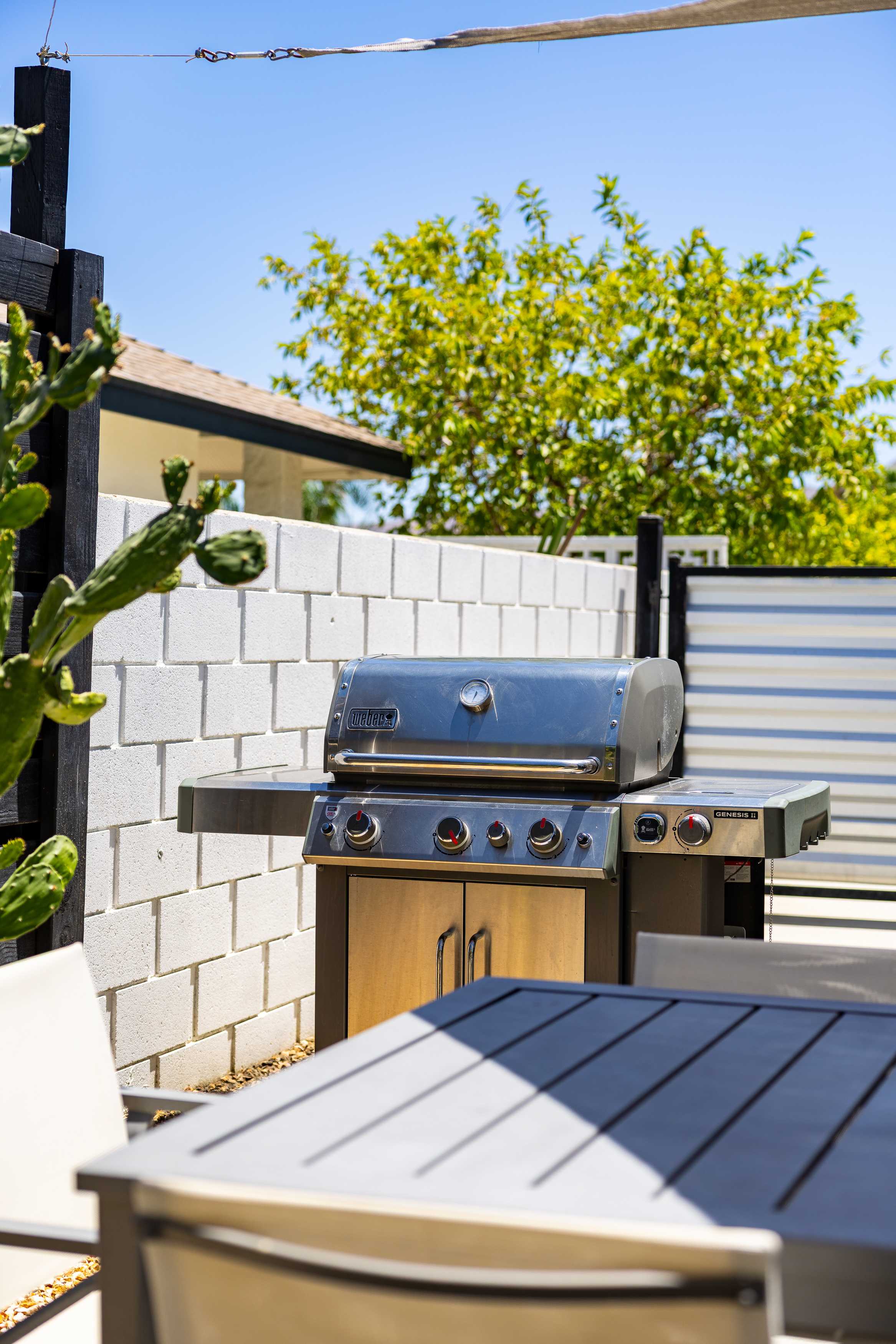 BBQ/Patio | Desert Charmer in Palm Springs, California by Luxus Vacation Properties