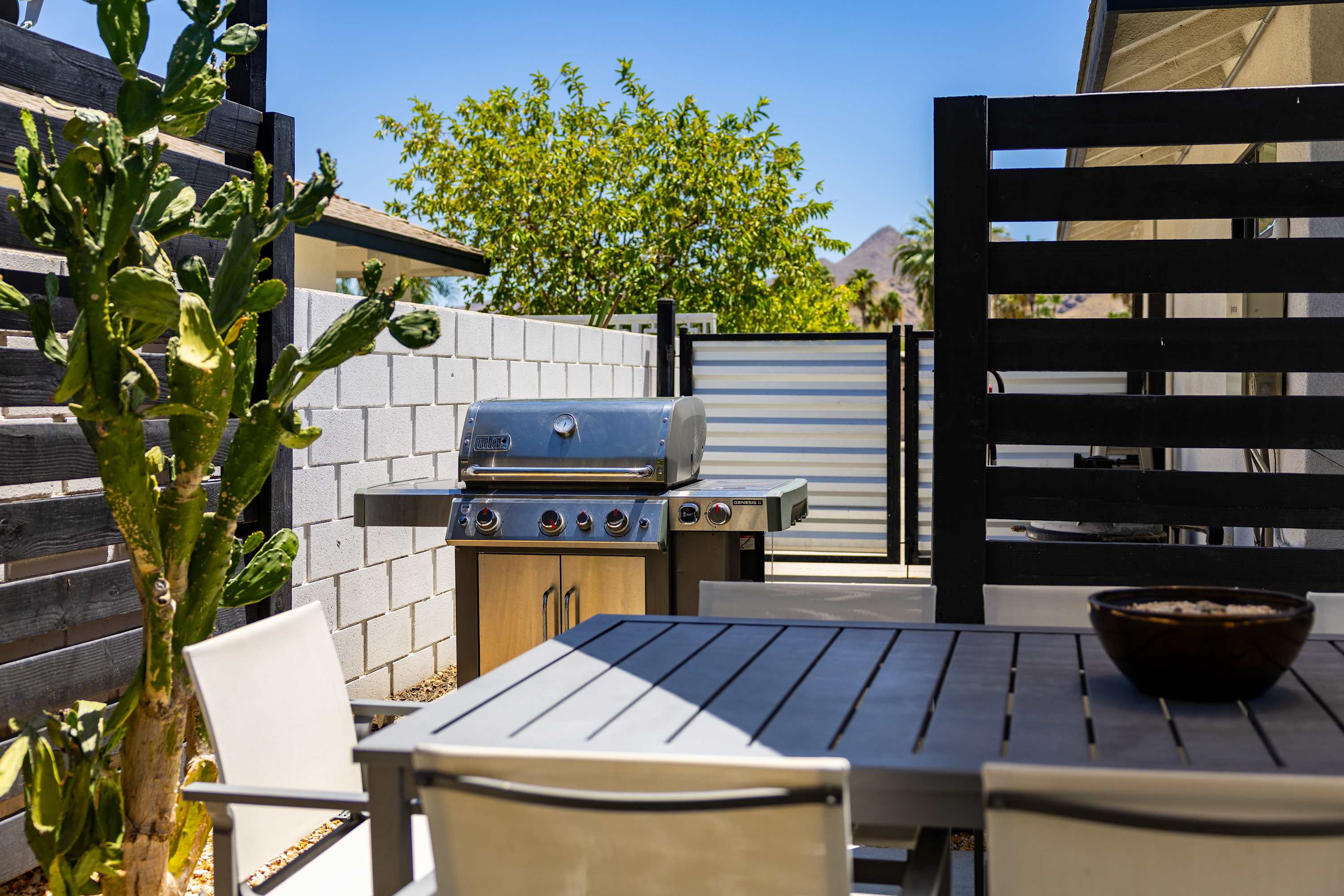Patio | Desert Charmer in Palm Springs, California by Luxus Vacation Properties