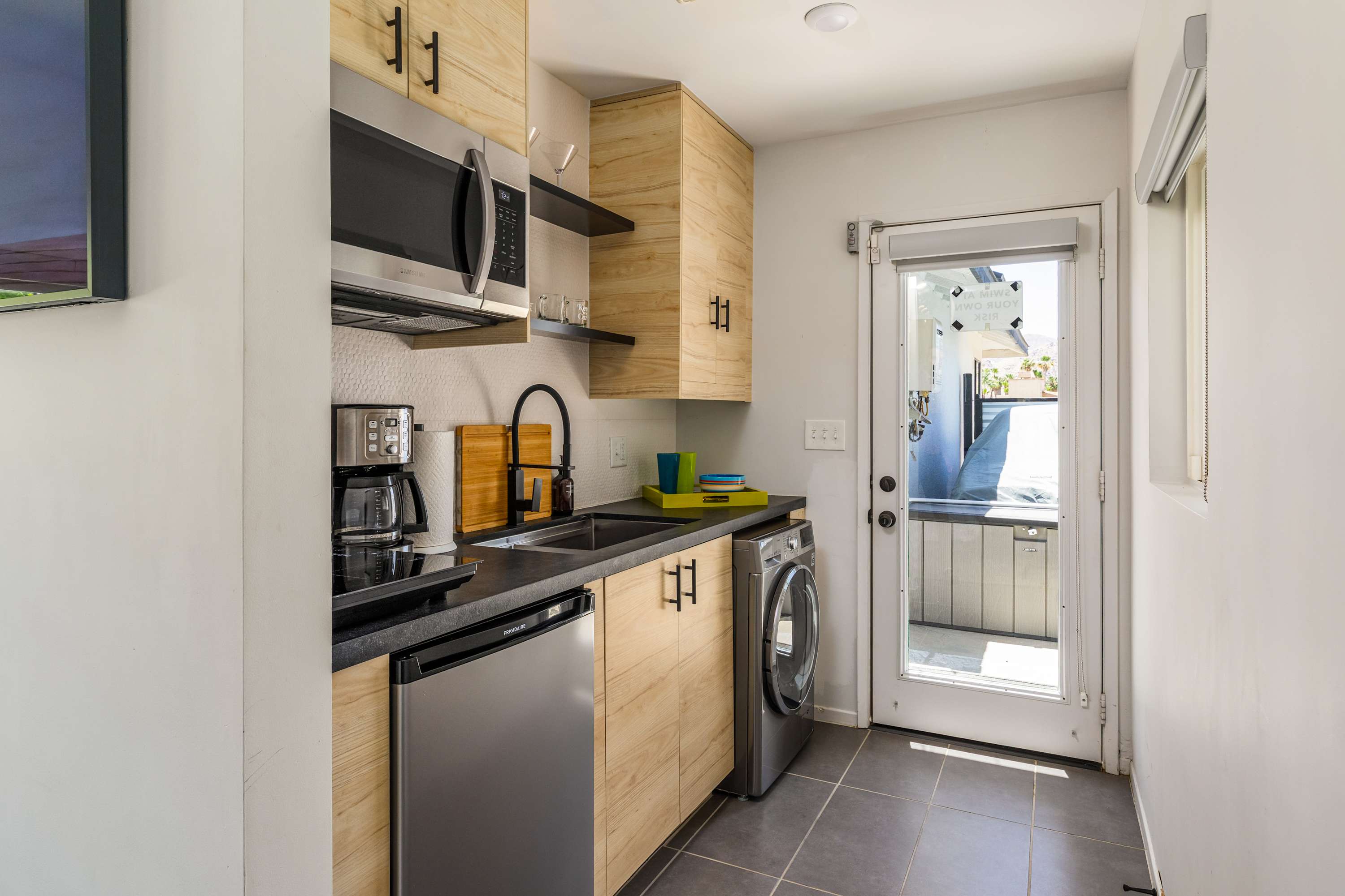 Casita Kitchen | Desert Charmer in Palm Springs, California by Luxus Vacation Properties