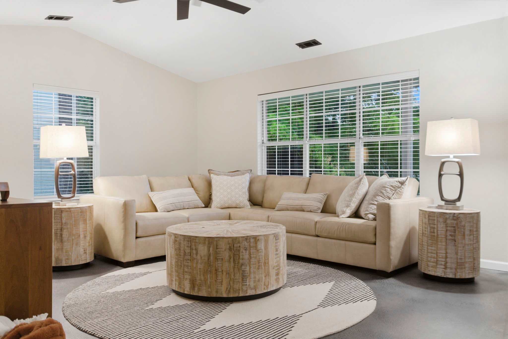 Living Room with Large Sectional