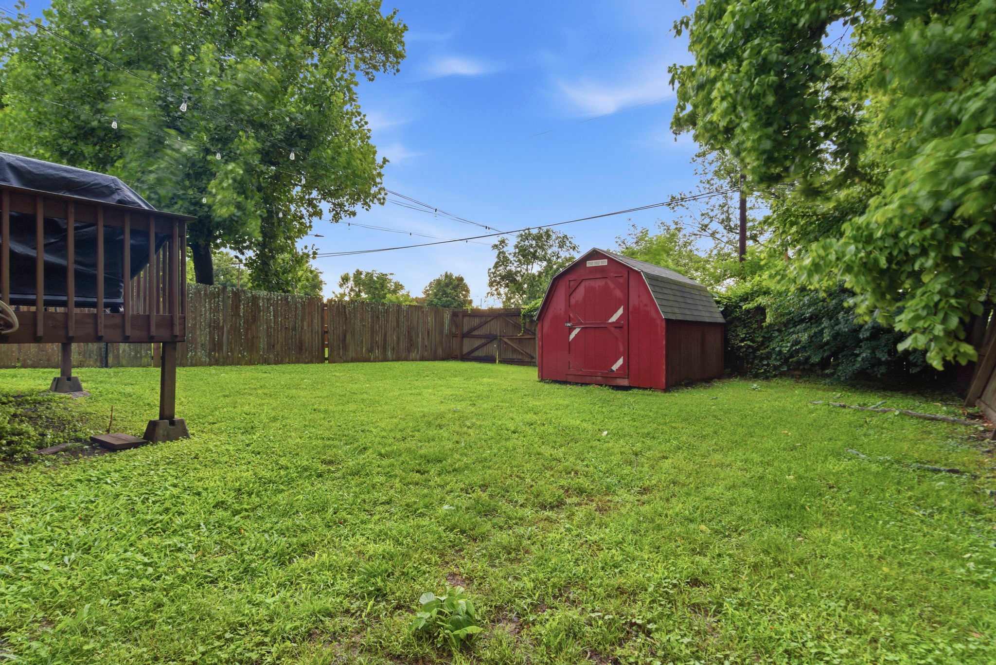 Fenced in Backyard