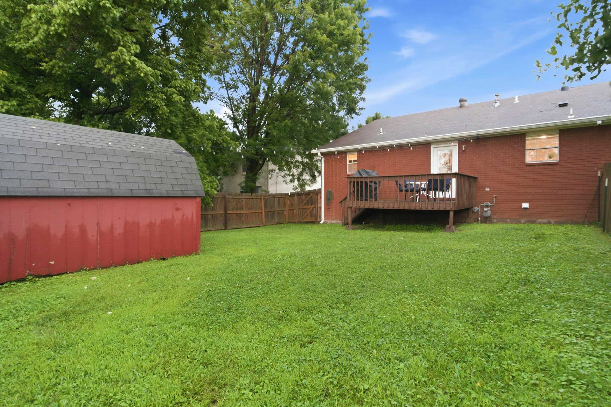Fenced in Backyard