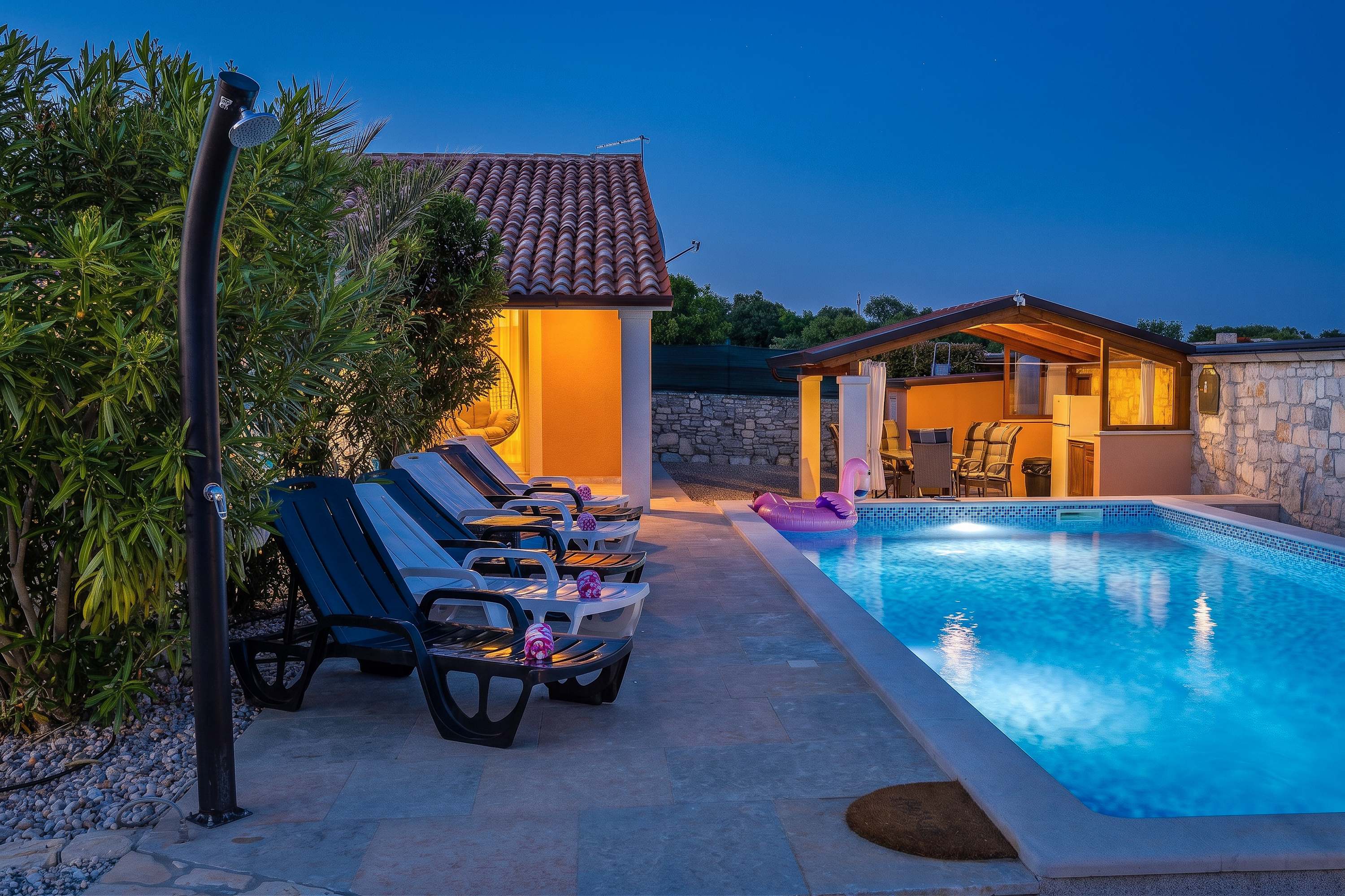 Holiday House Nives with pool and playground