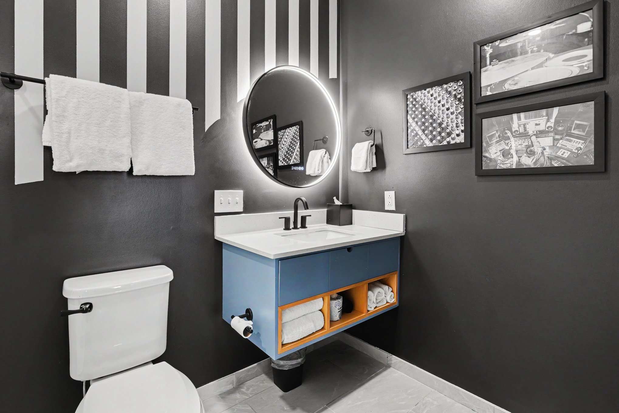 Primary Bathroom featuring a single vanity and a stand-in shower.
