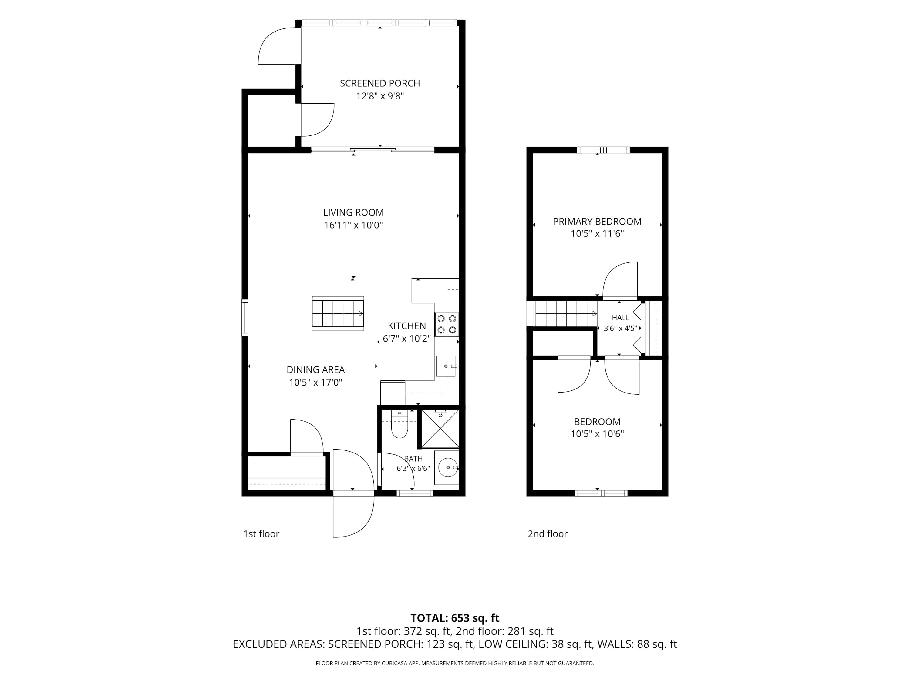 Chalet #68's Floor Plan Layout.