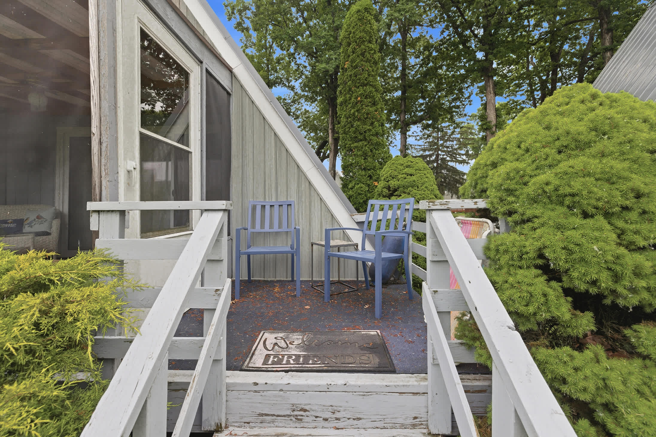 Private patio seating offers a peaceful spot between resort activities.