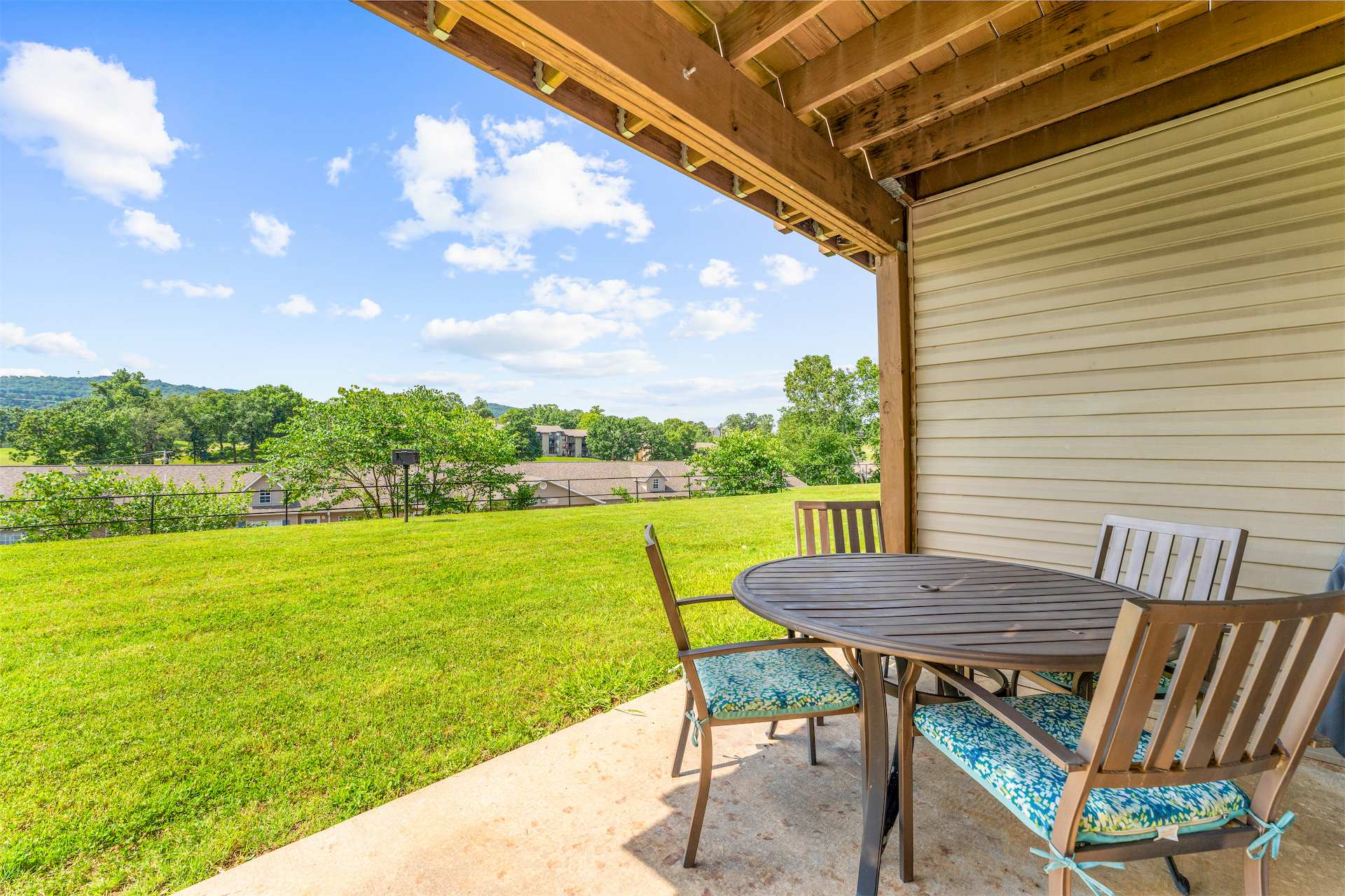 Lounge the day away or dine alfresco on the breezy patio​