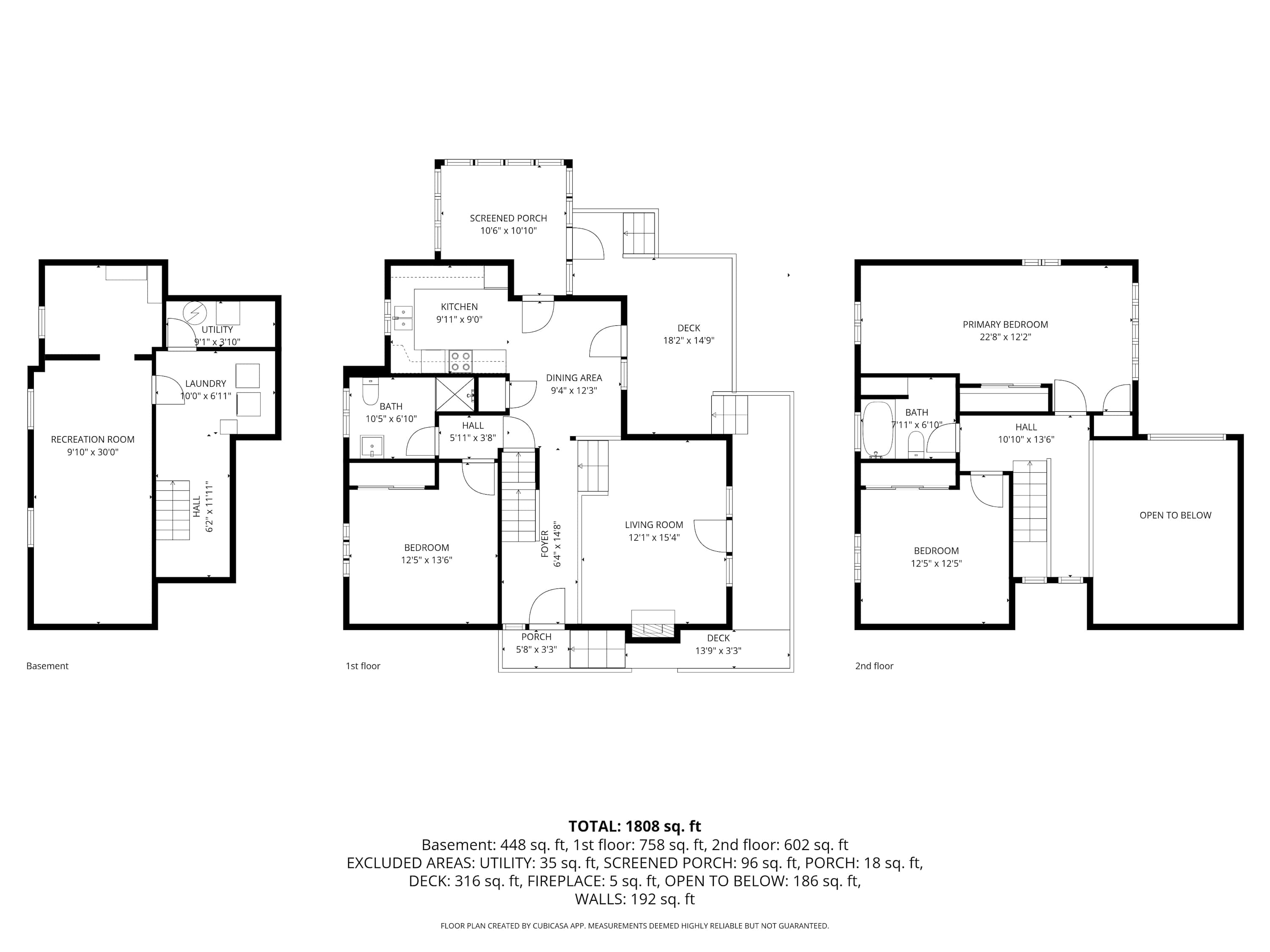 La Maison du Lac's Floor Plan Layout.