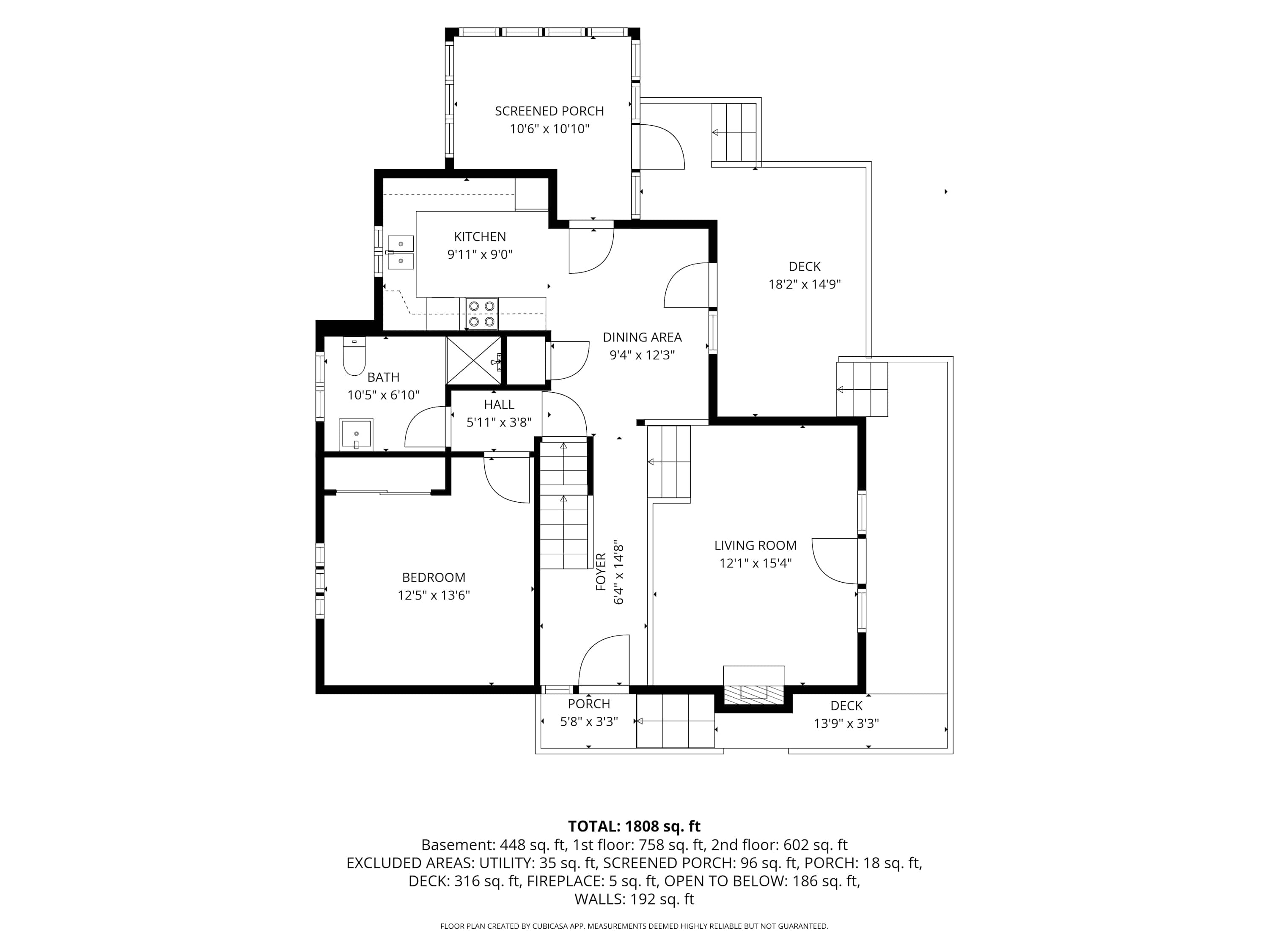 La Maison du Lac's 1st Floor Layout.