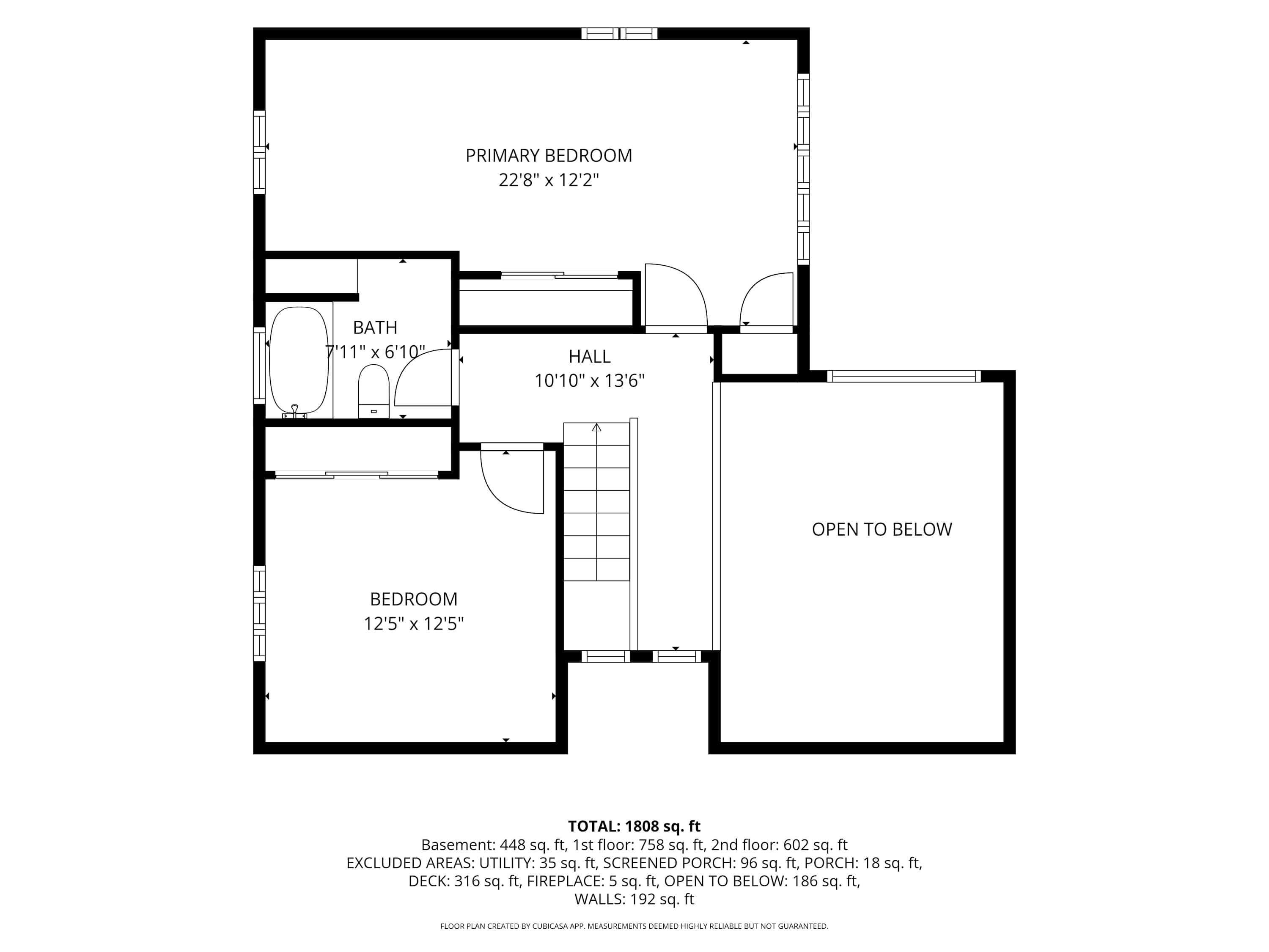 La Maison du Lac's 2nd Floor Layout.