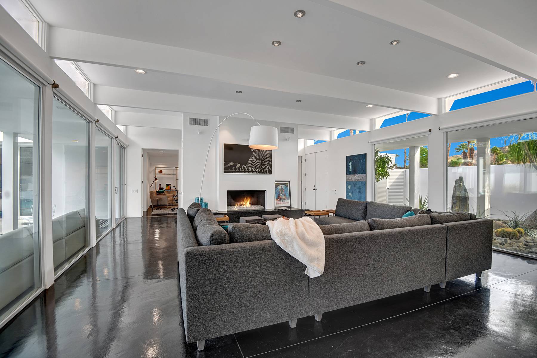 Living Room | The Bond House in Palm Springs, California by Luxus Vacation Properties