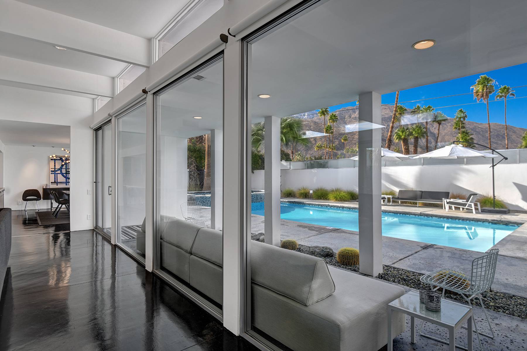 Backyard View | The Bond House in Palm Springs, California by Luxus Vacation Properties