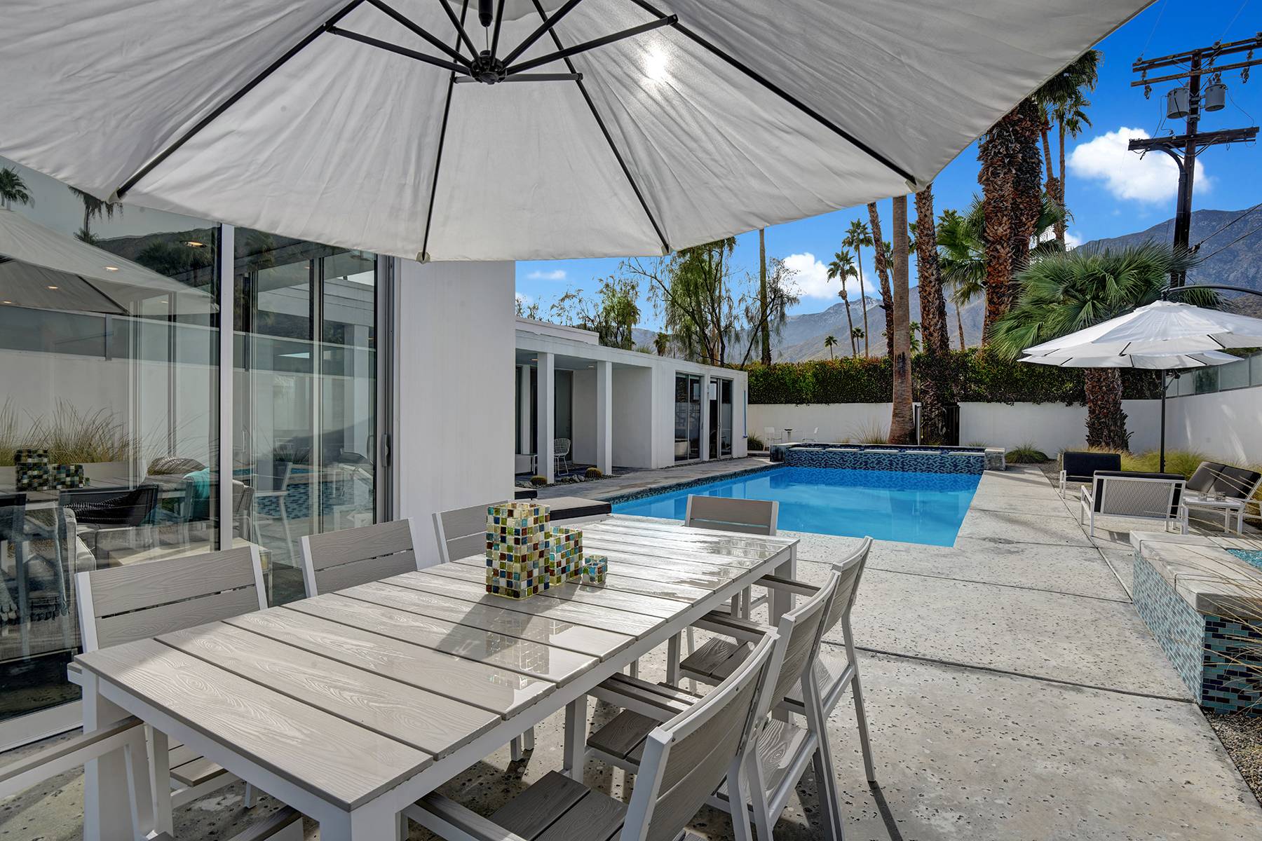 Patio | The Bond House in Palm Springs, California by Luxus Vacation Properties