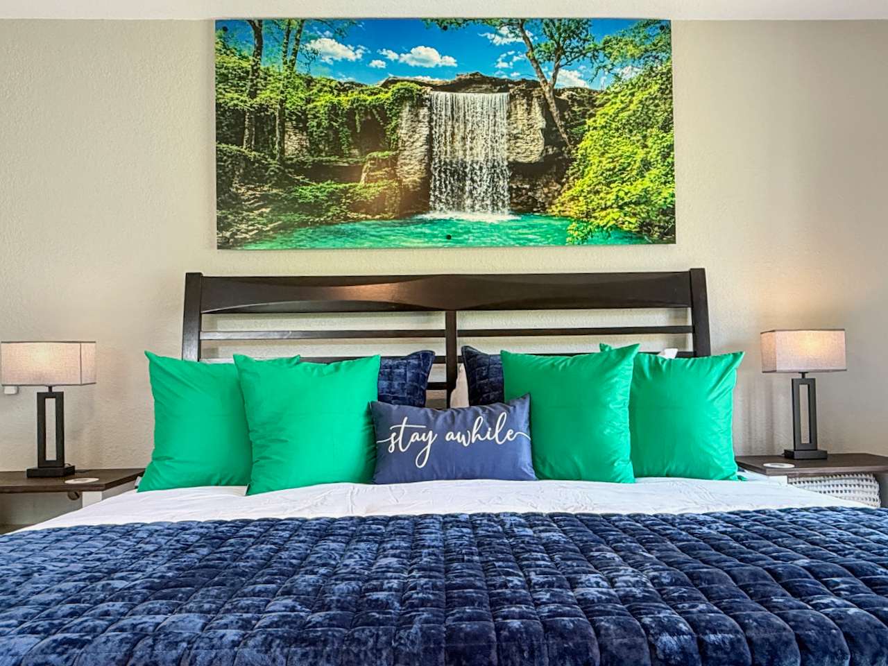 Beautiful King Suite that will make you feel right at home