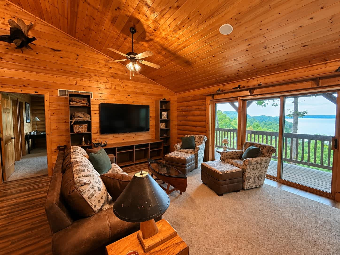 Curl up in the upstairs living room & stream your favorites on the smart TV​