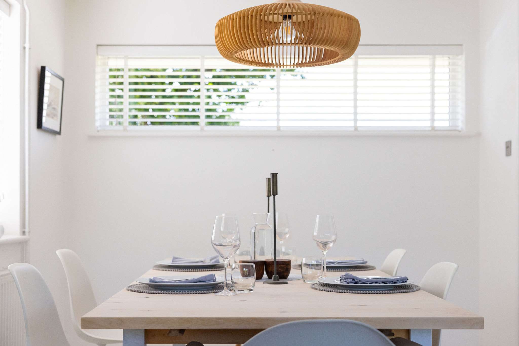 Simple, stylish dining with a relaxed coastal feel