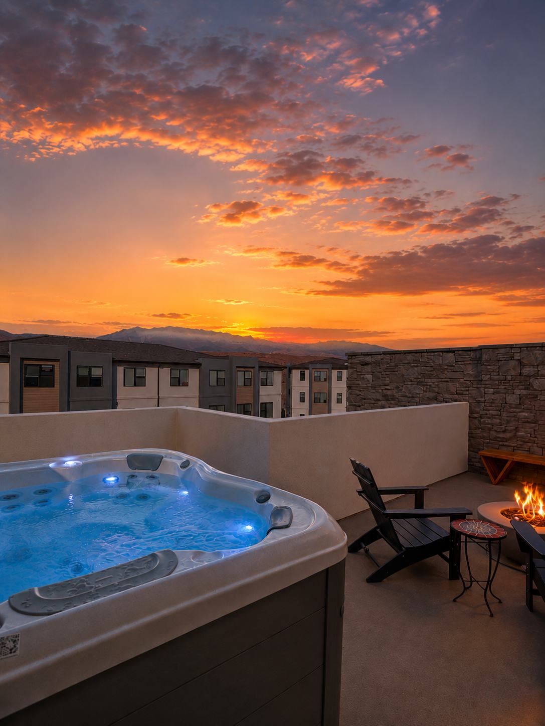 The Desert Haven l Rooftop Hot Tub & Game Room