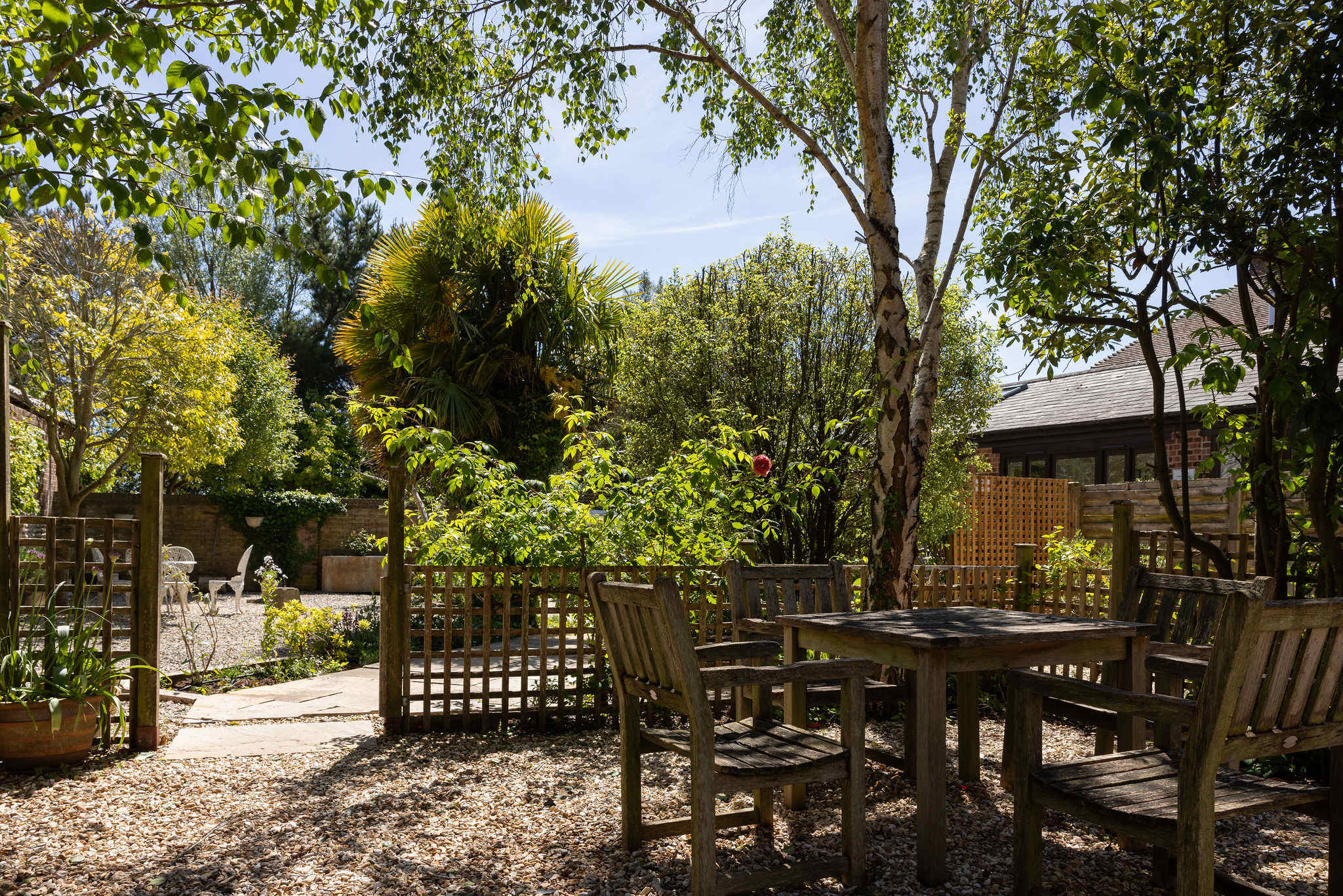 Courtyard seating area by The Dairy.