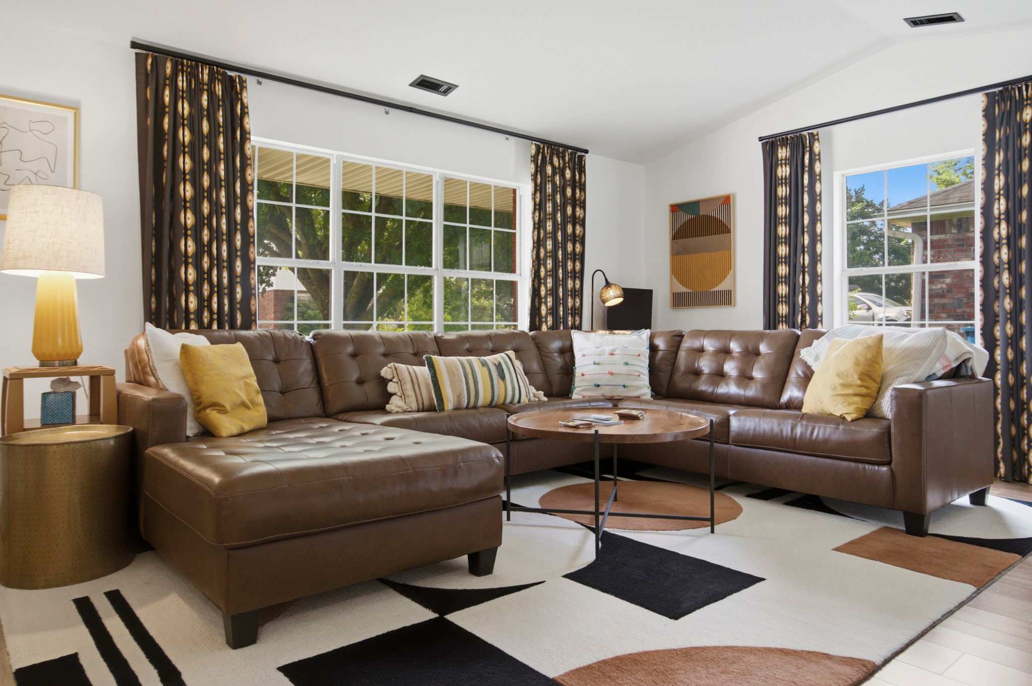Large Sectional in Living Room