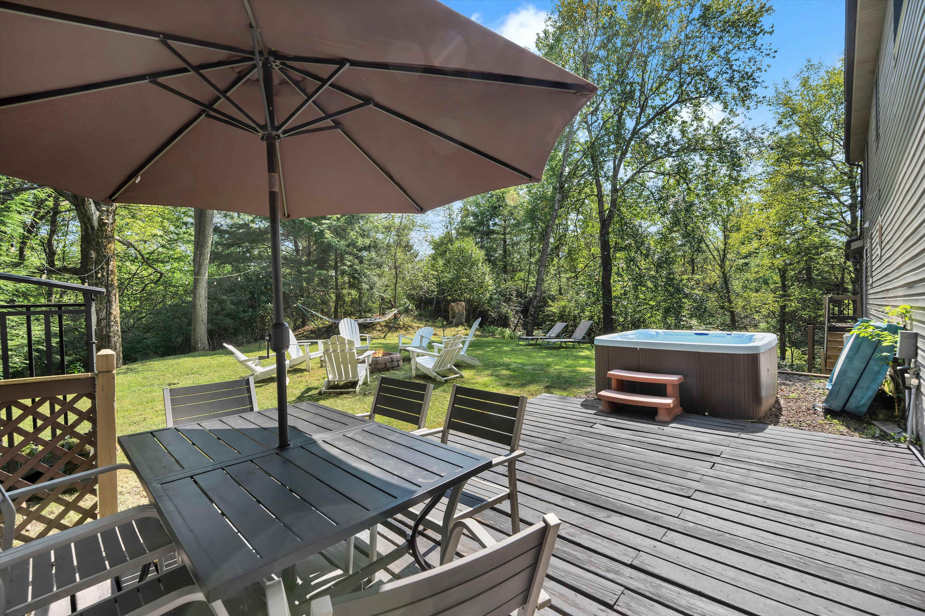 Spacious Pocono Estate on 2 Acres with Hot Tub