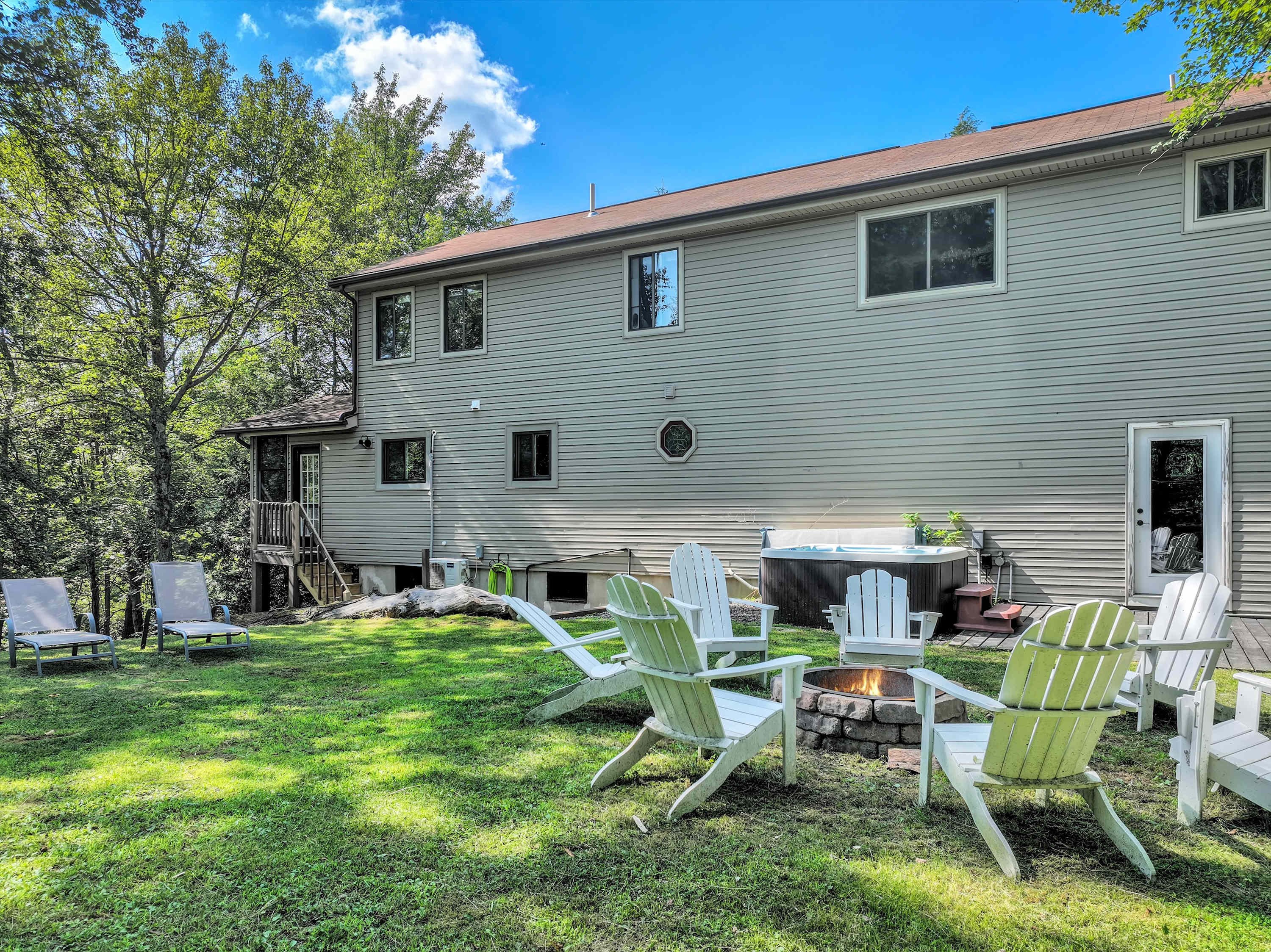 Spacious Pocono Estate on 2 Acres with Hot Tub