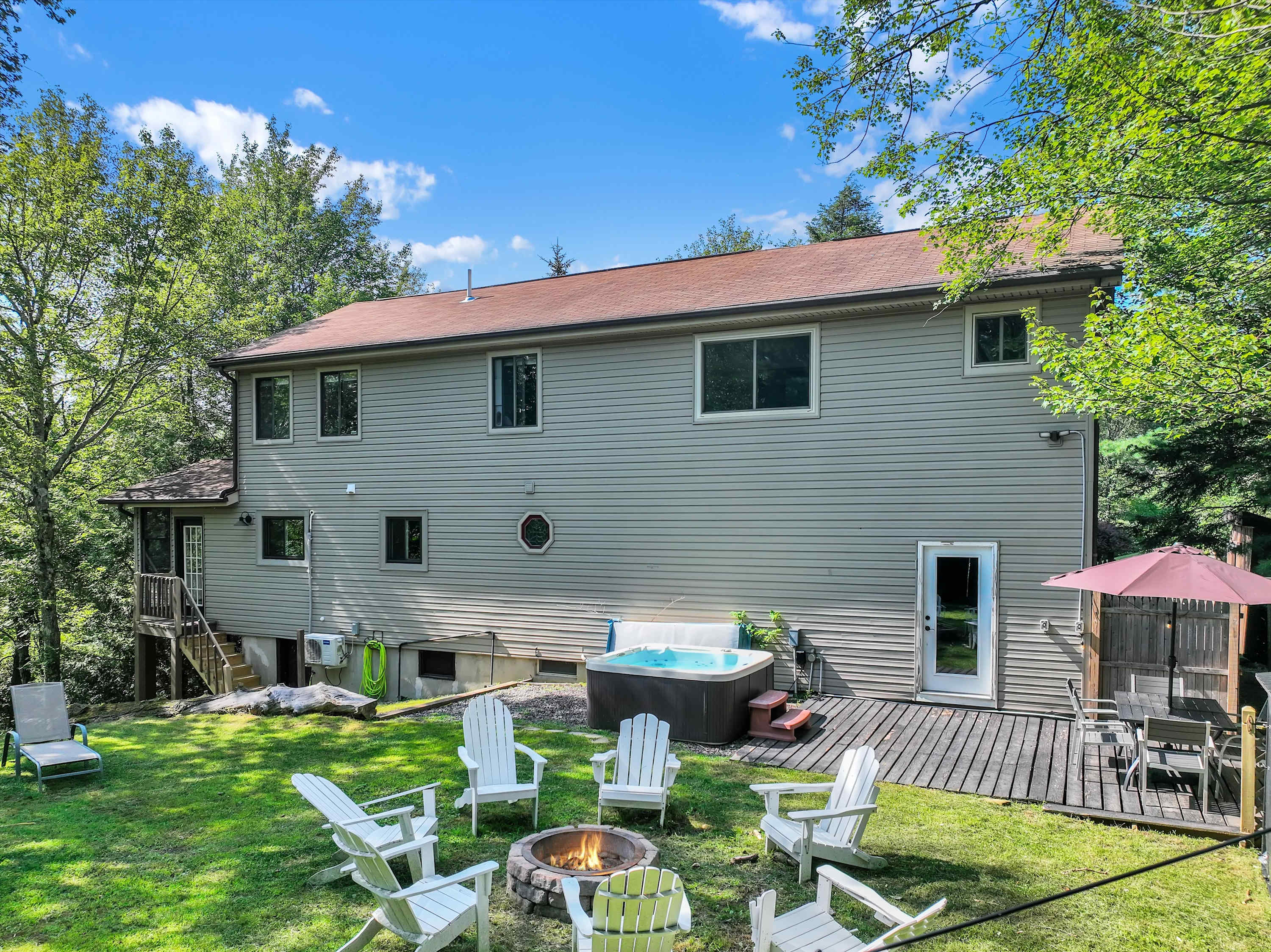 Spacious Pocono Estate on 2 Acres with Hot Tub