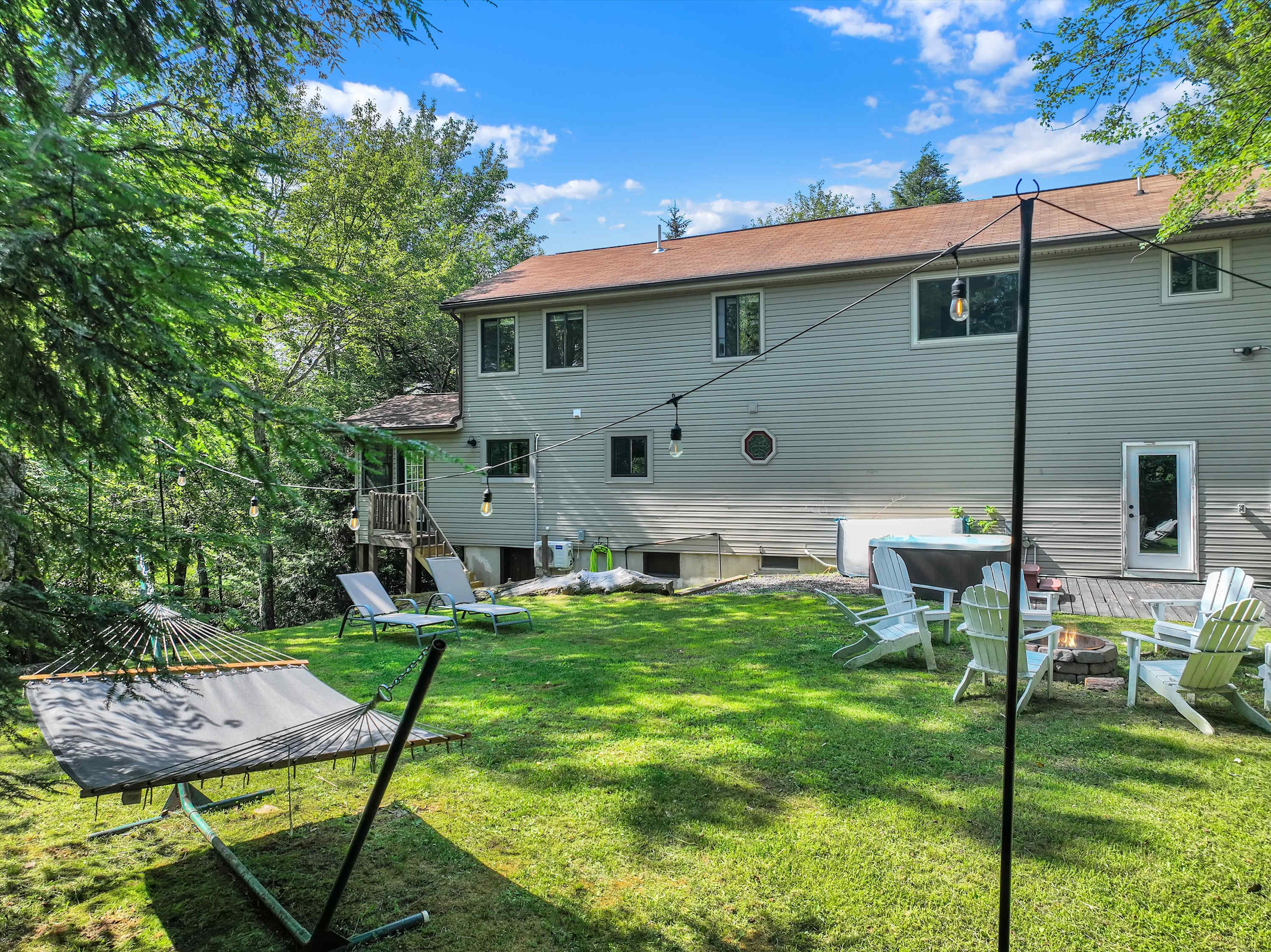 Spacious Pocono Estate on 2 Acres with Hot Tub