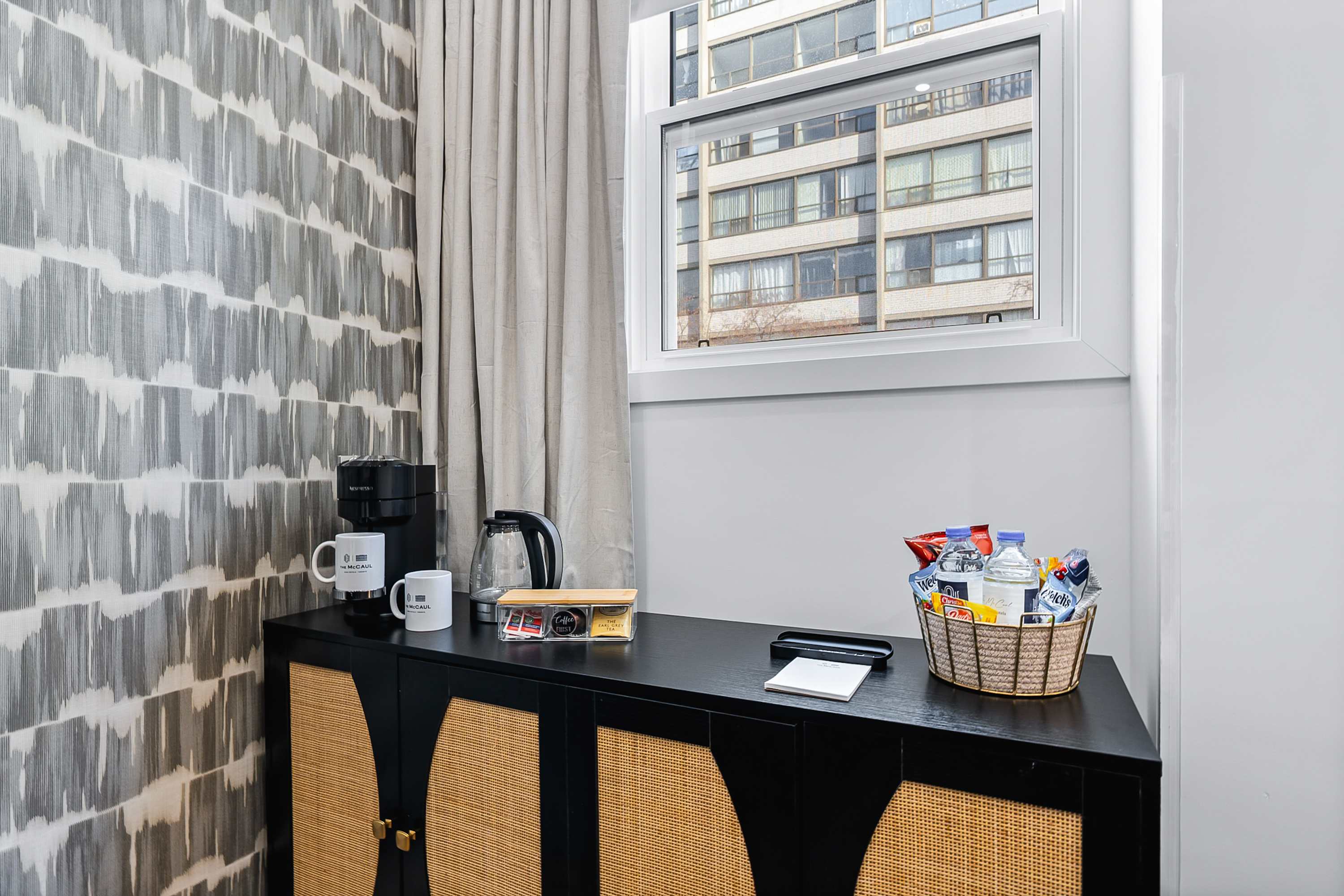 Coffee & tea station, a cozy corner for your morning routine.