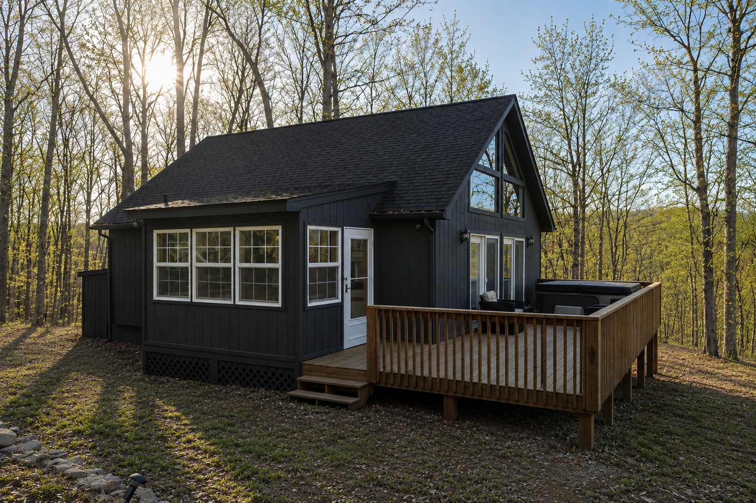 Cozy Cabin w/ Hot Tub, Fire Pit & Loft Getaway