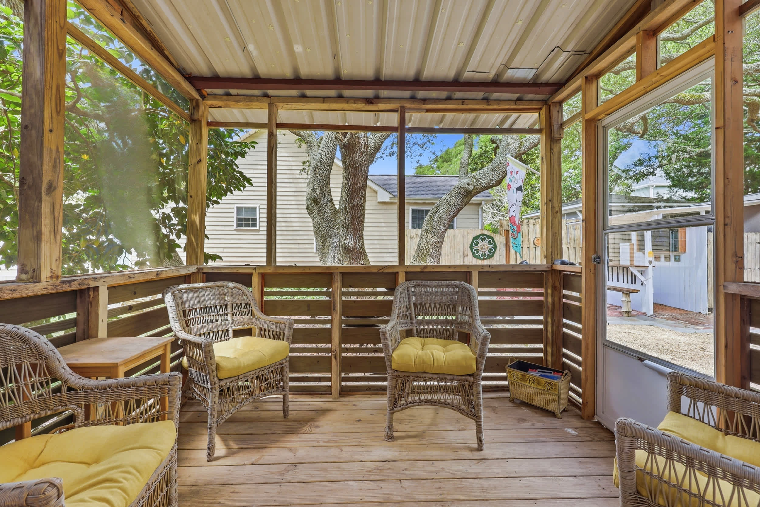Screened in patio