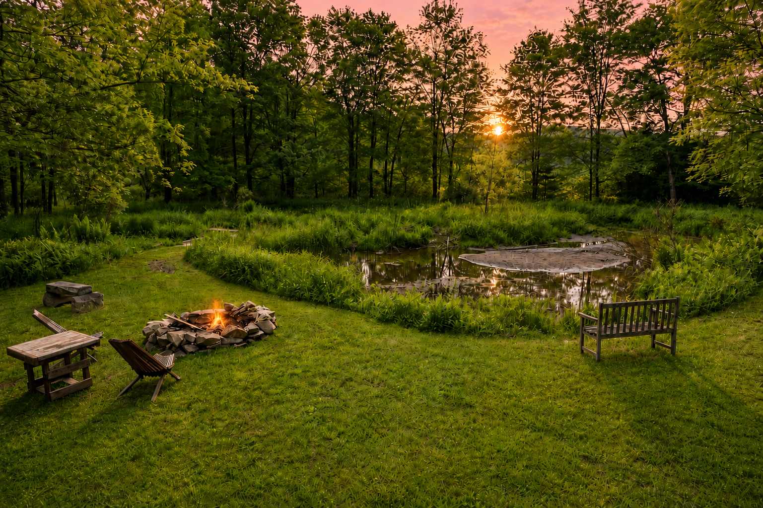 Cozy Cabin w/Pavilion, Deck, Fireplace & FirePit