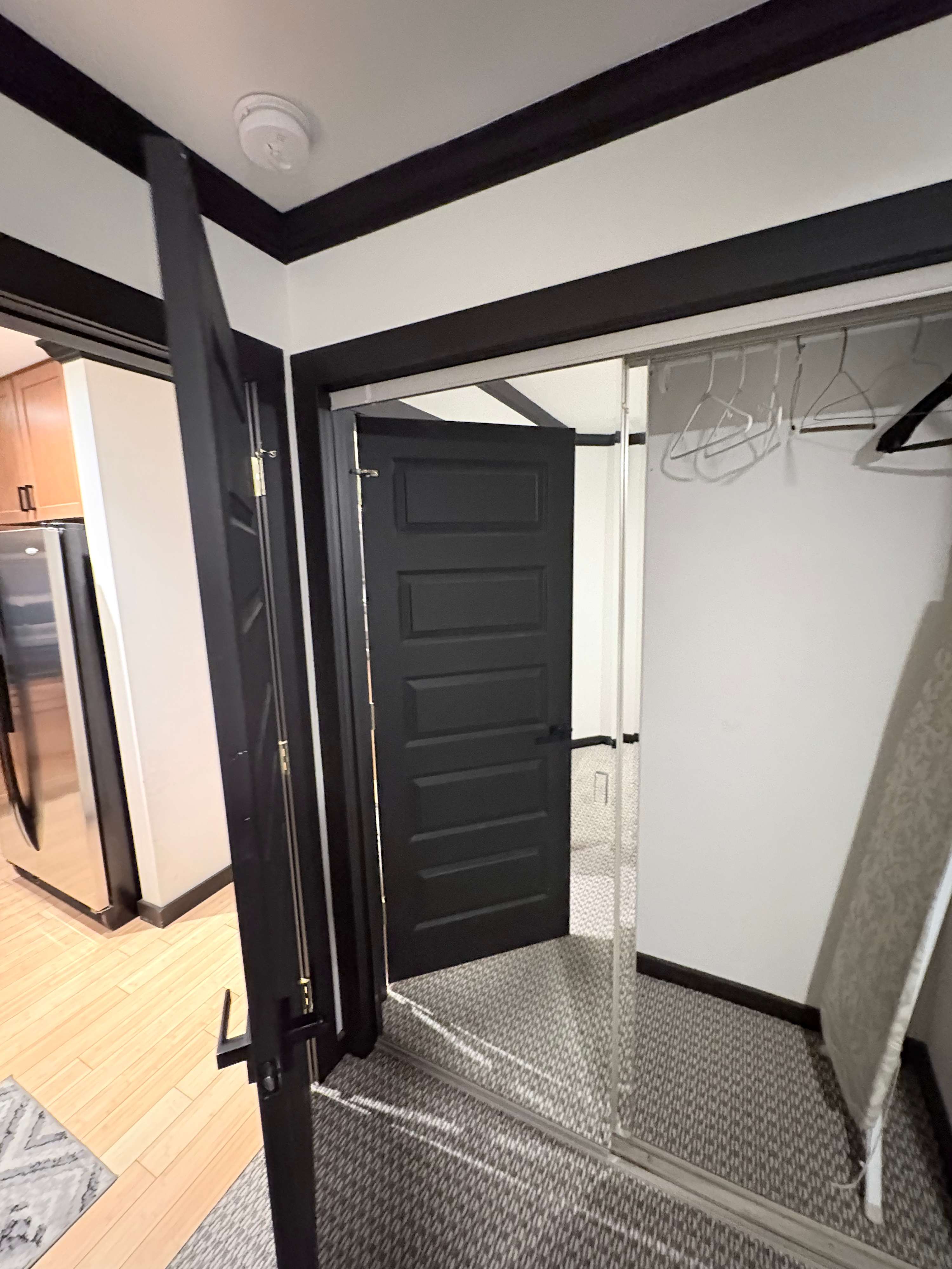 Sleek and modern interior architectural details guide you through the home