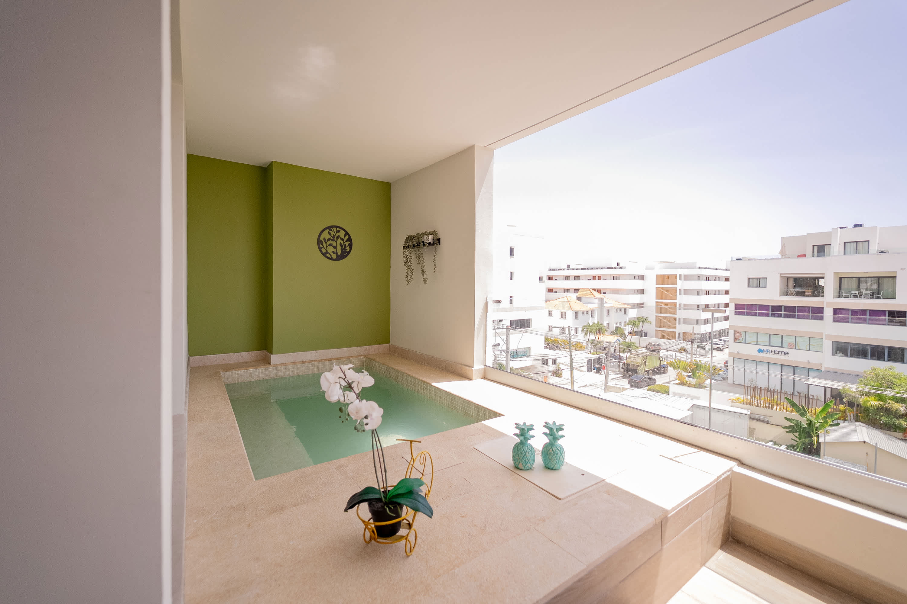 Modern beach apartment steps from the beach