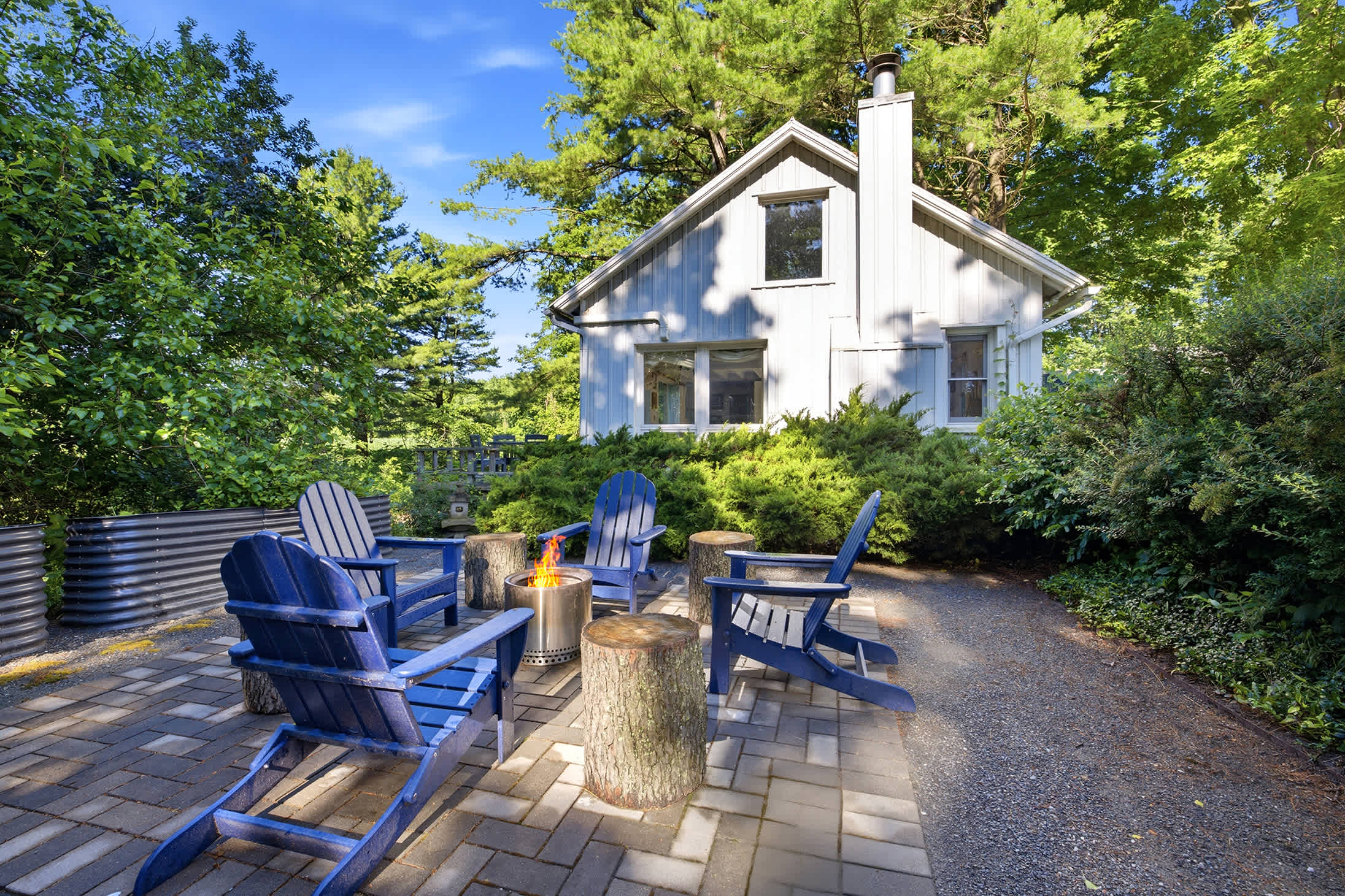Golden-hour fireside moments await at Berrywood Farm.