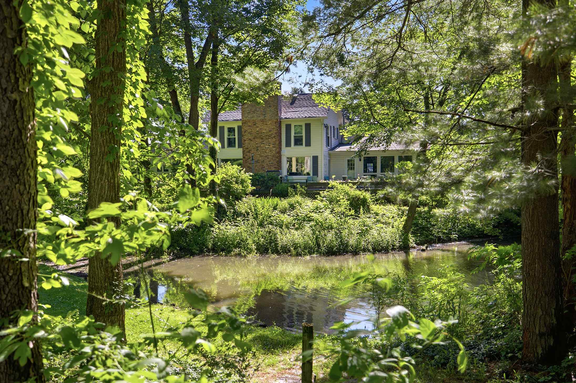Peekaboo. Your home-away-from-home is tucked just beyond the trees.