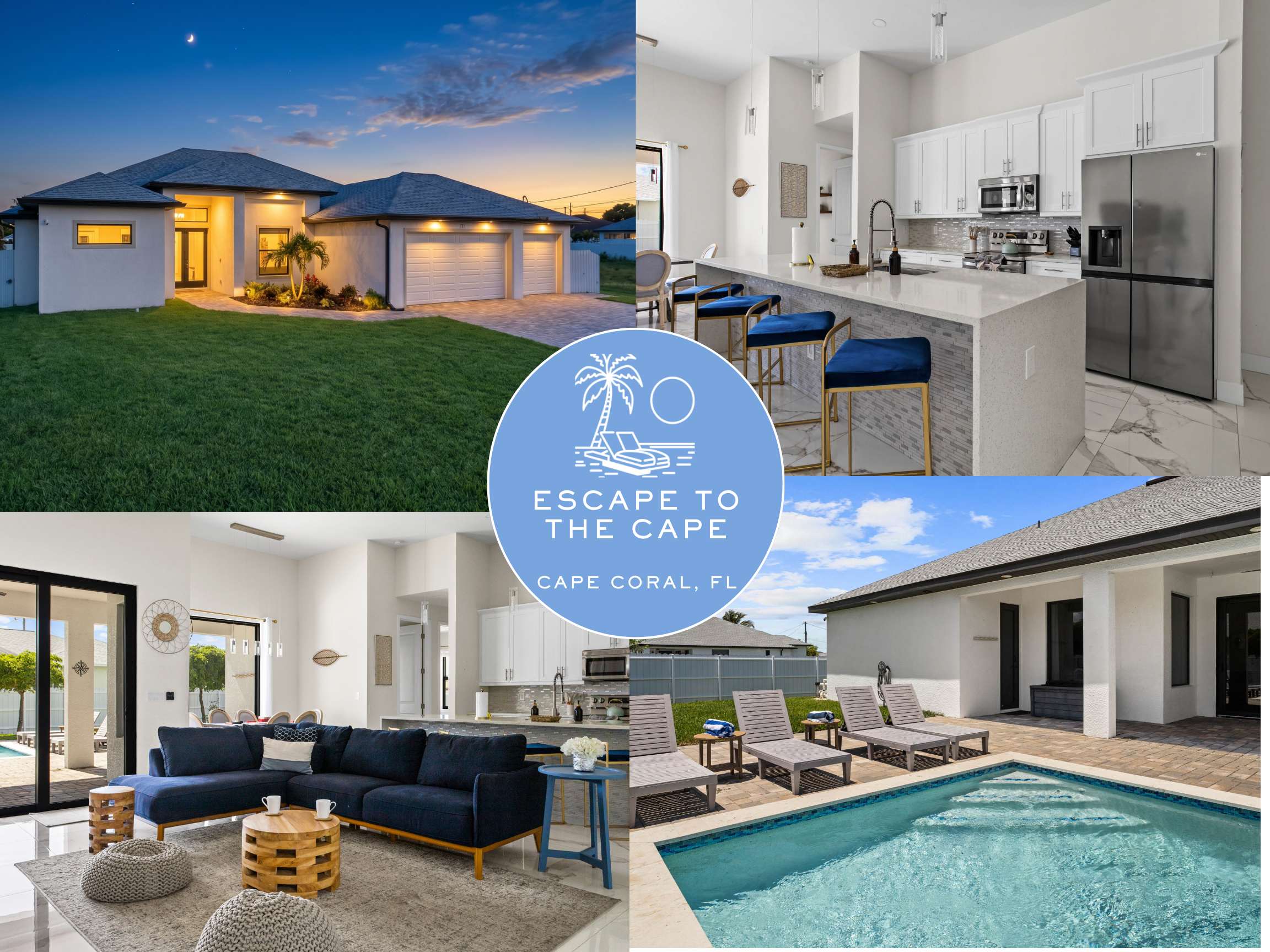 Backyard Oasis | Pool | Game Room | Sleeps 10 in Cape Coral, FL