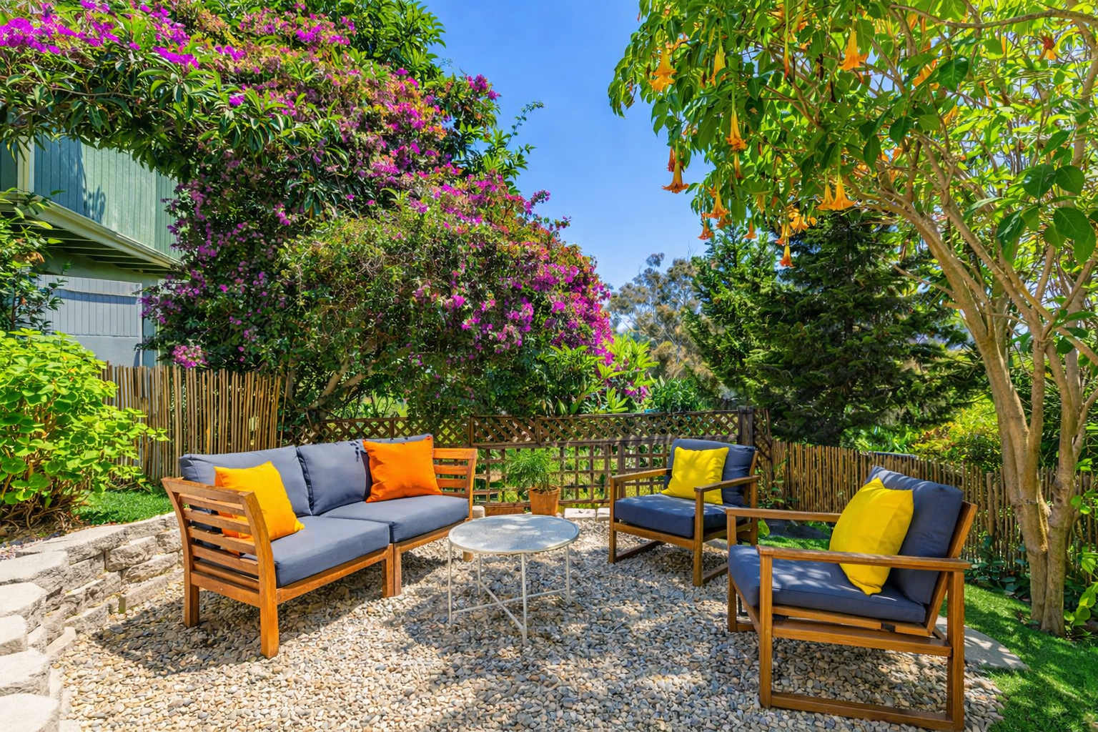 Backyard patio