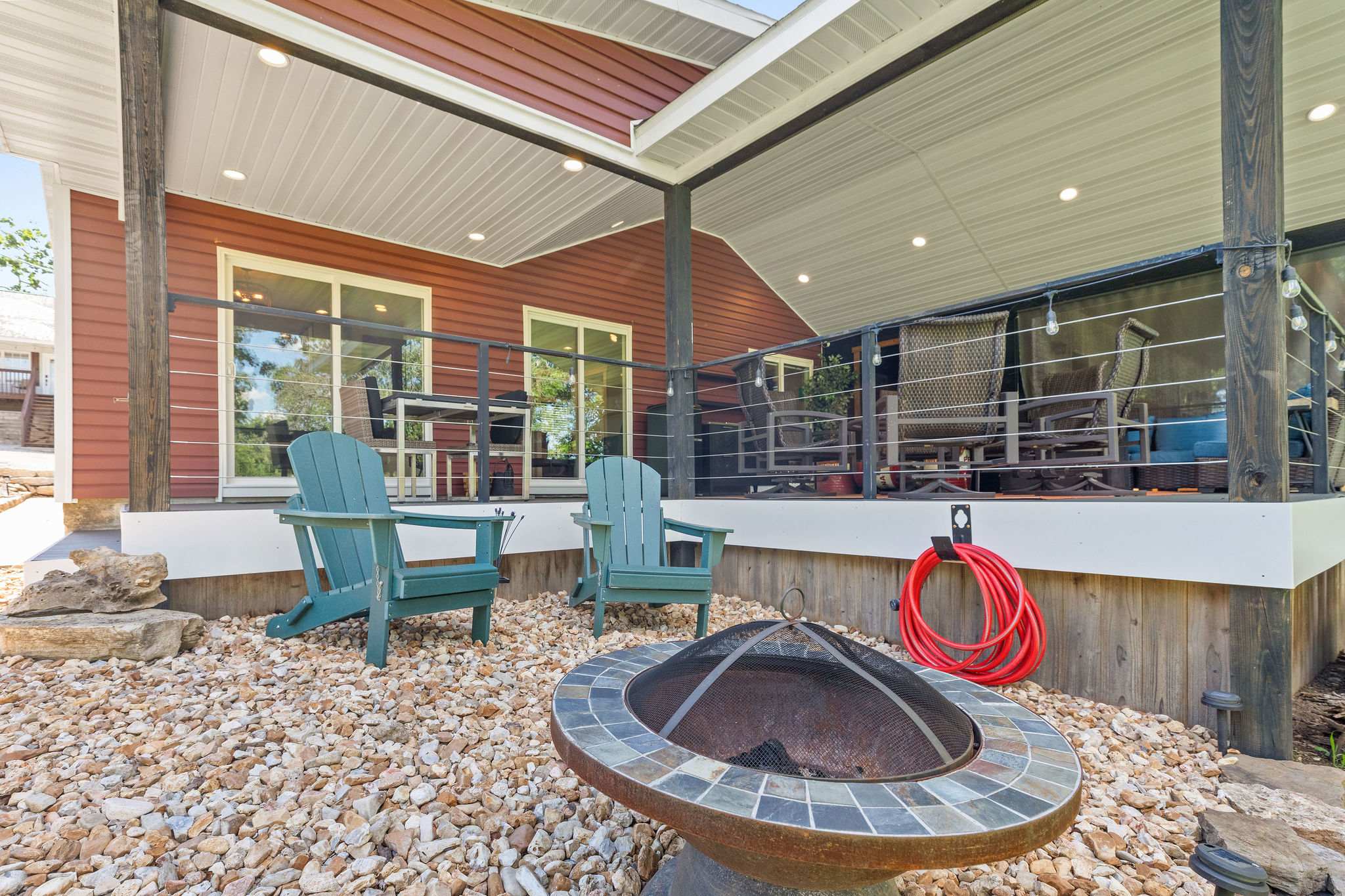 Private to you firepit area