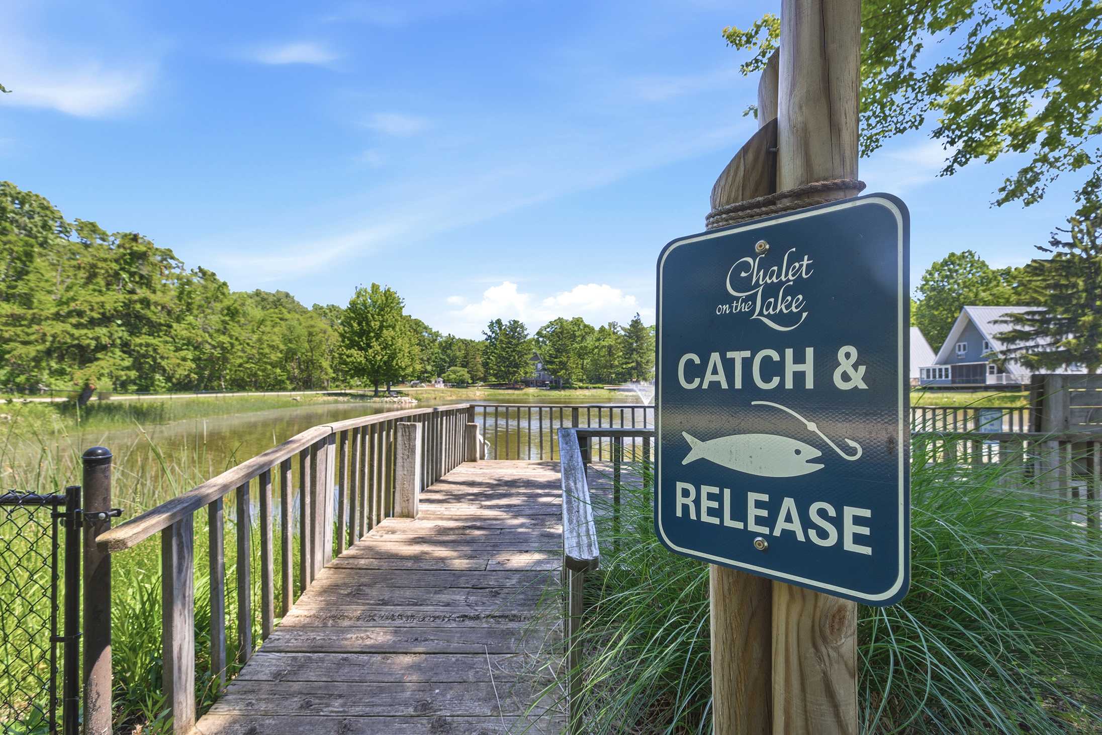Enjoy catch and release fishing without leaving the resort grounds.