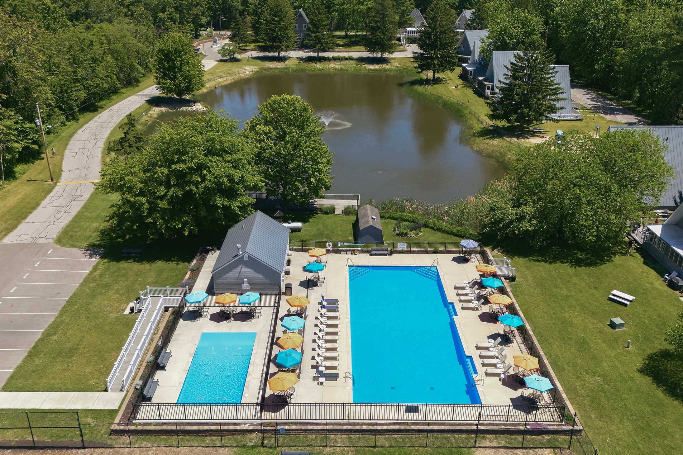 Pools, fishing, and family fun make this a Lake Michigan favorite.