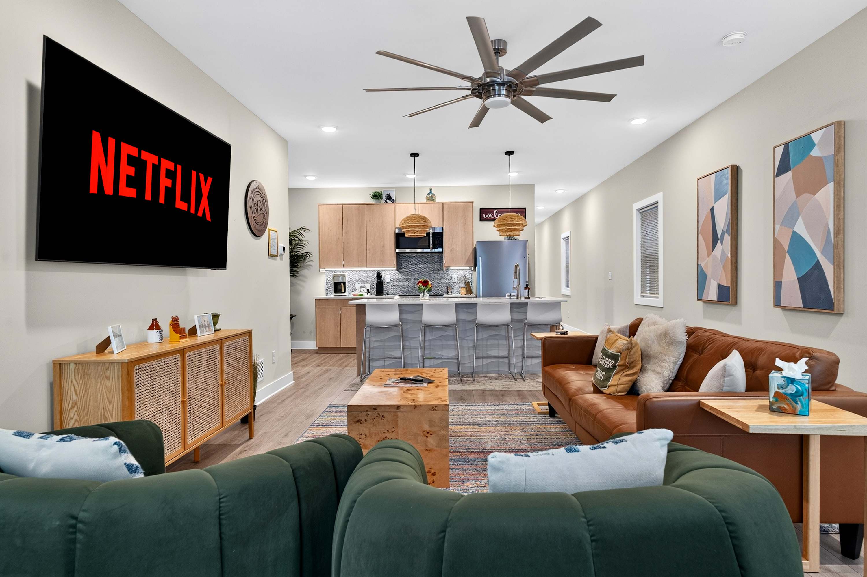 Relaxing unit in Germantown near bourbon spots!