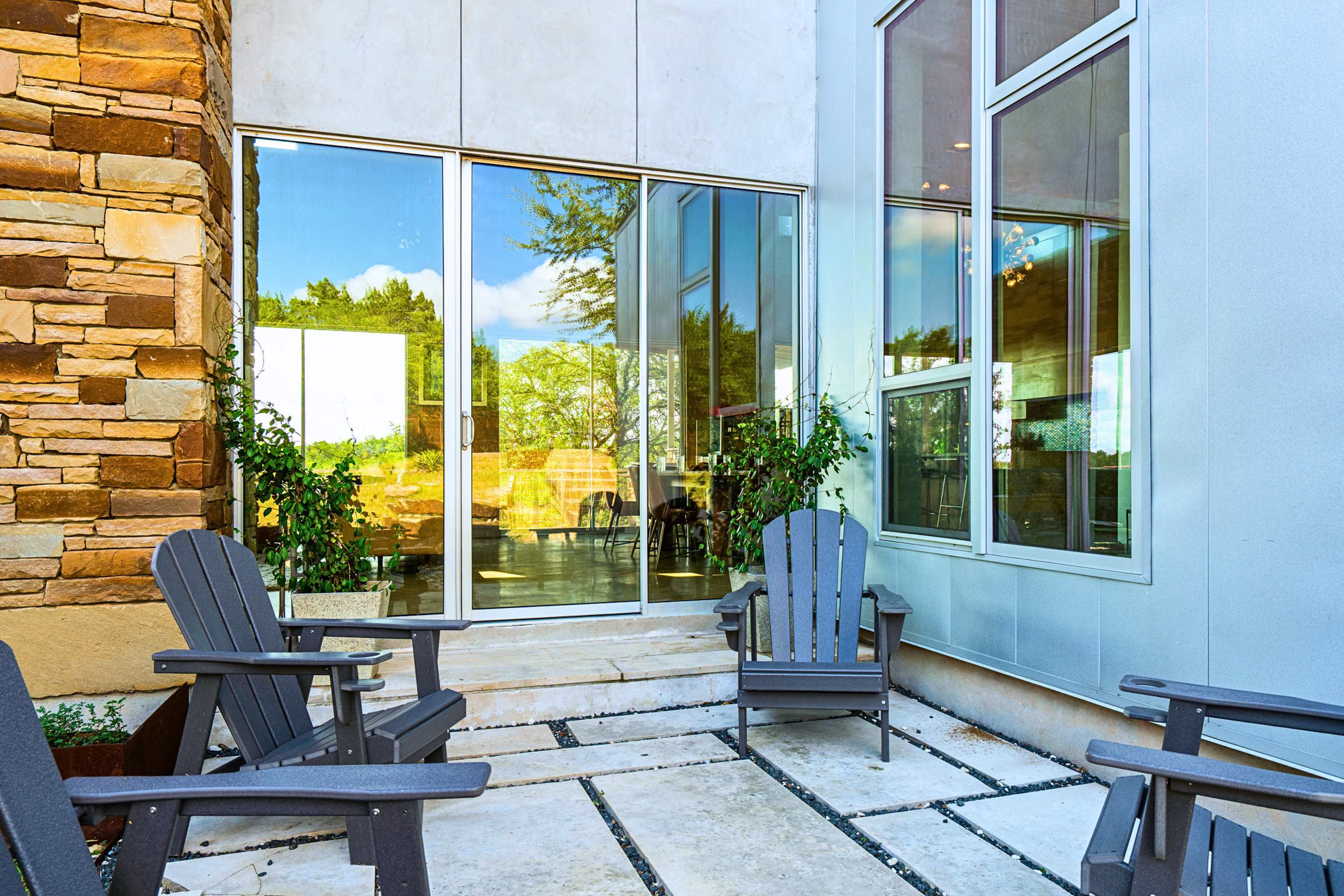 Sip morning coffee or evening drinks in your private al fresco lounge